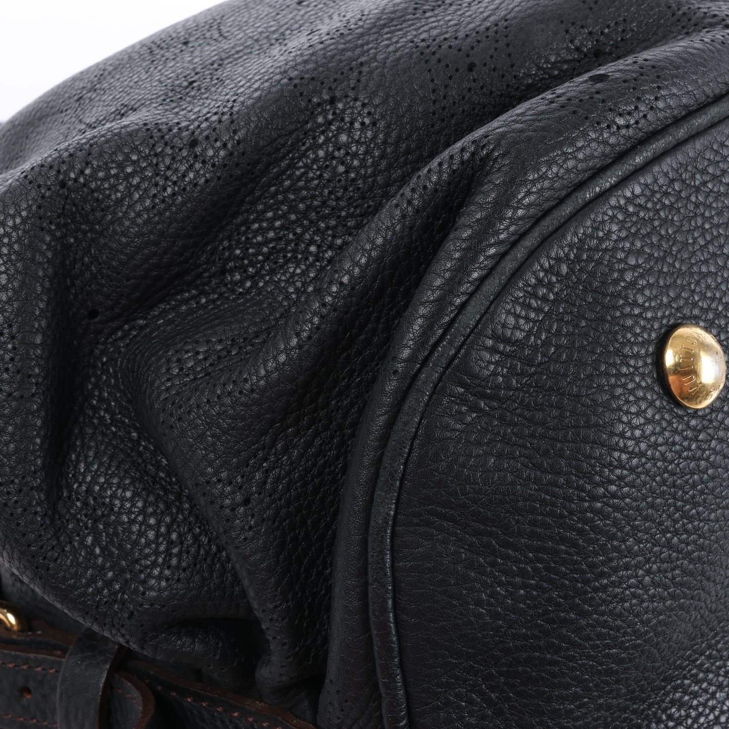 Louis Vuitton Monogram Mahina L Lunar PM Handtasche aus Leder in Schwarz M95765