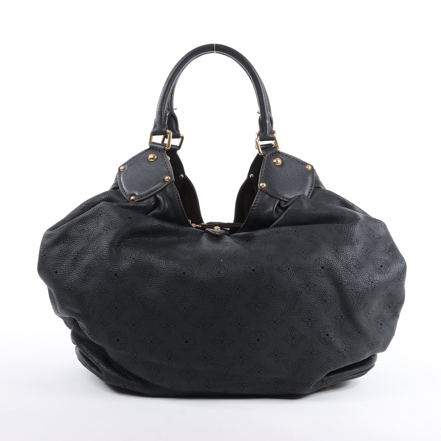 Louis Vuitton Monogram Mahina L Lunar PM Handtasche aus Leder in Schwarz M95765