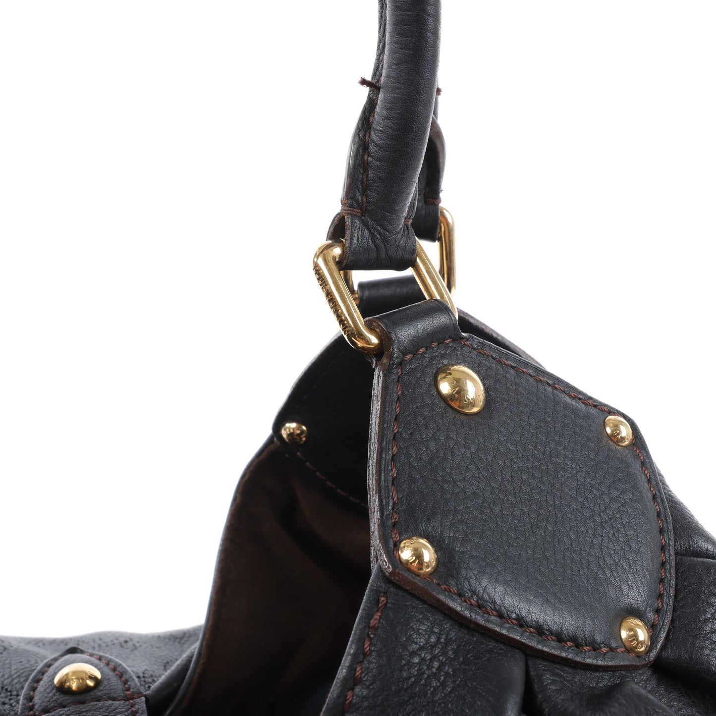 Louis Vuitton Monogram Mahina L Lunar PM Handtasche aus Leder in Schwarz M95765