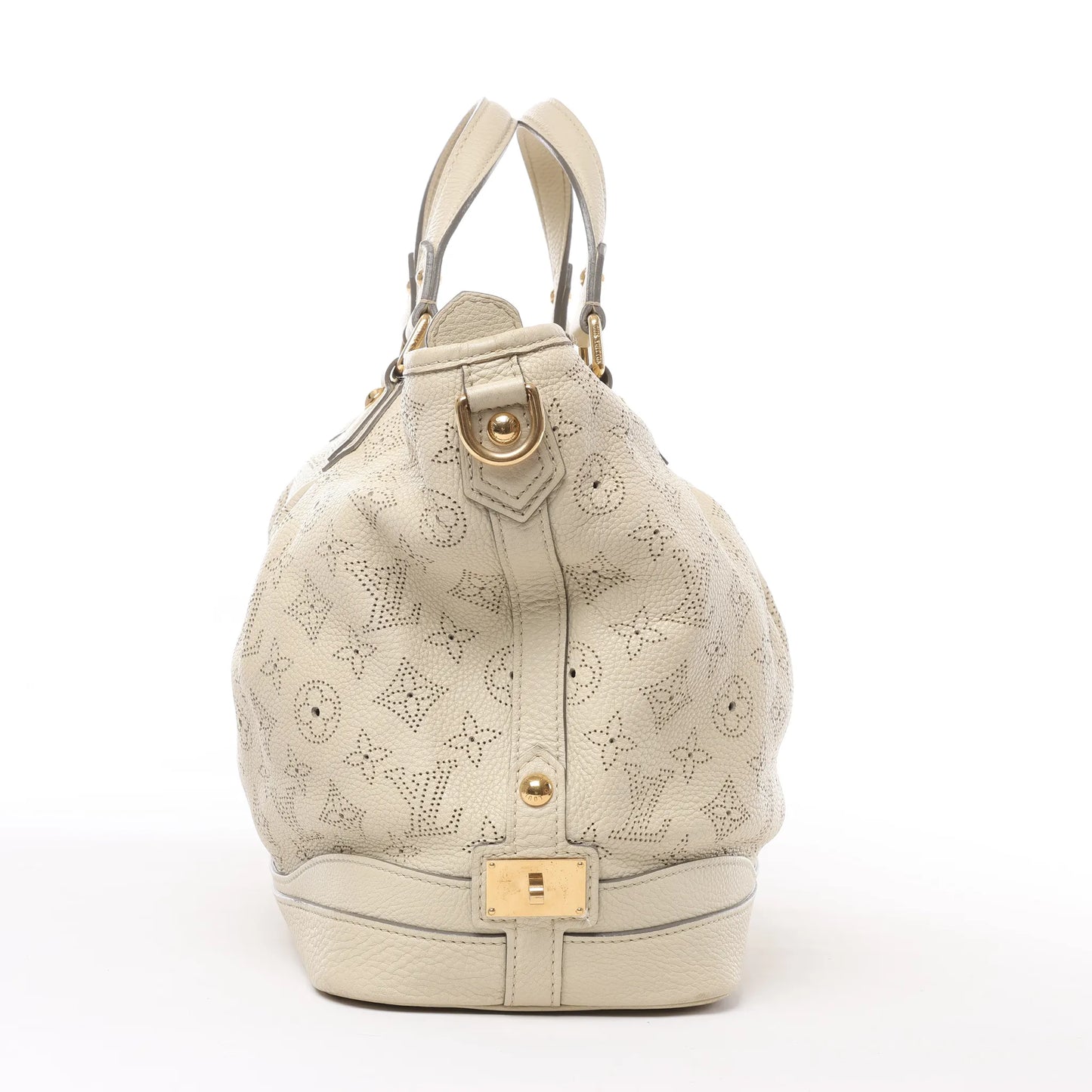 Sac à main Louis Vuitton Monogram Mahina Stella PM en cuir beige M93067