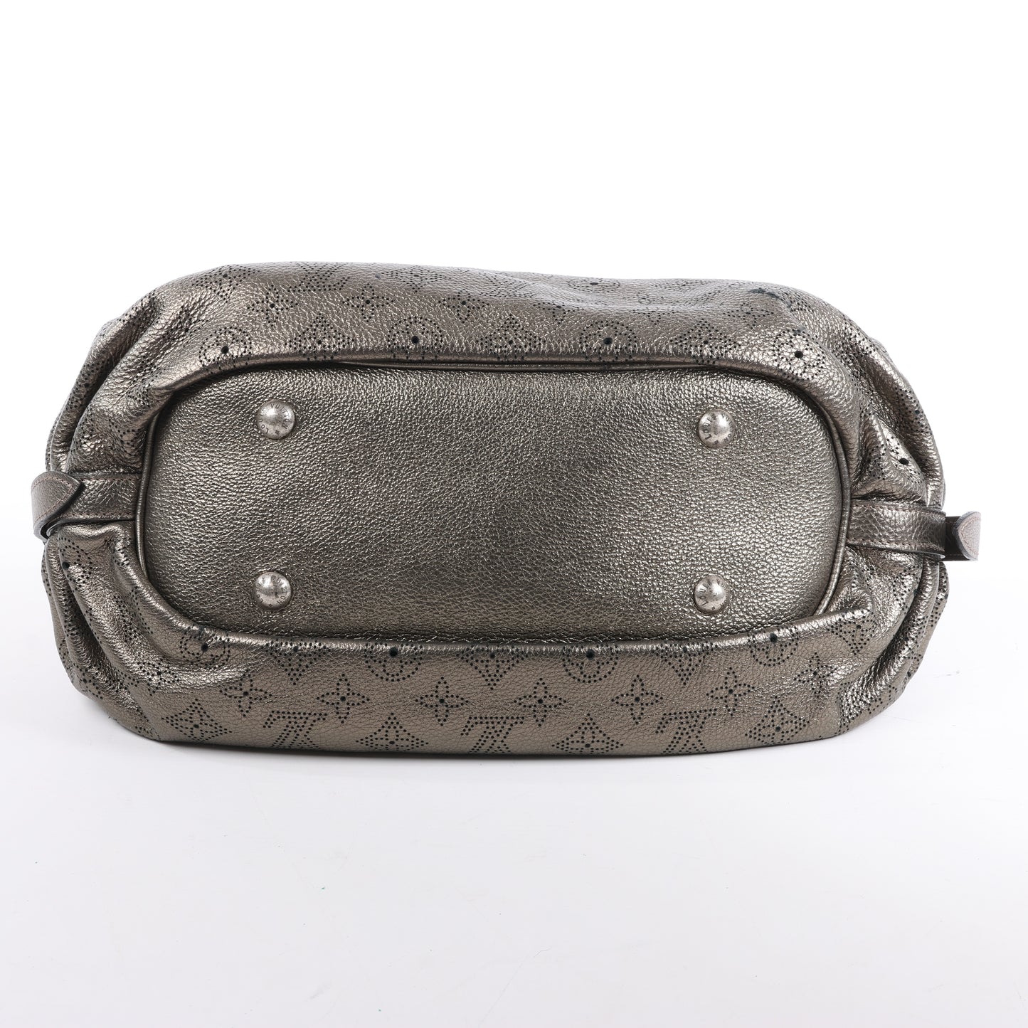 Louis Vuitton Metallic Monogram Mahina Leather Solar XS Shoulder Bag in Bronze M95717