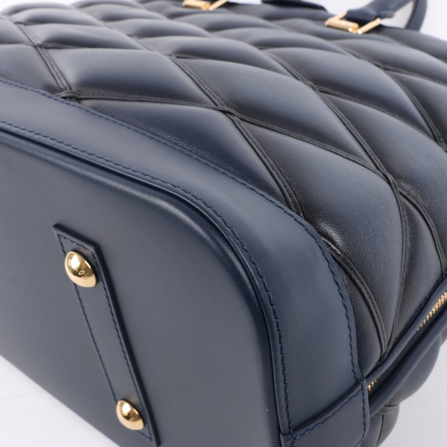 Louis Vuitton Malletage Alma GM Handbag in Navy Blue M23723