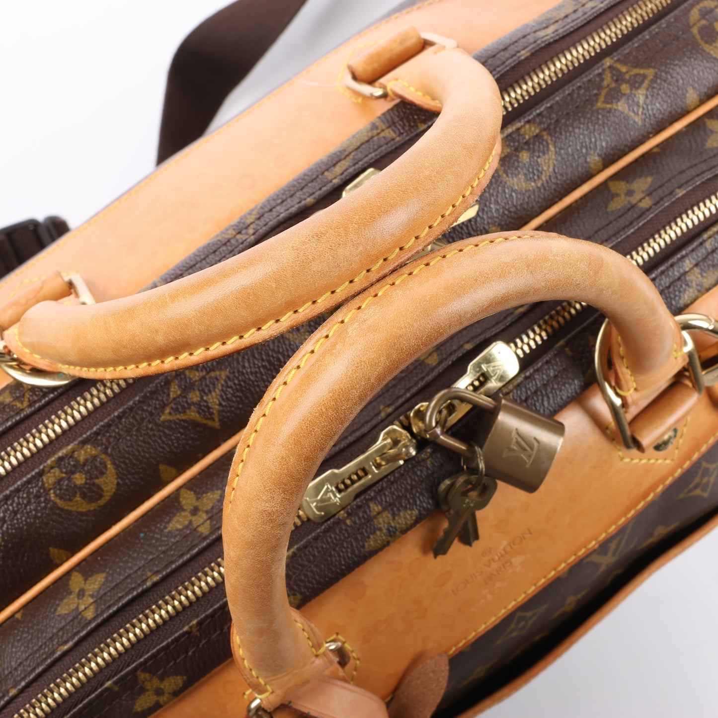 Louis Vuitton Monogram Canvas Alize 2 Poches Travel Bag M41399