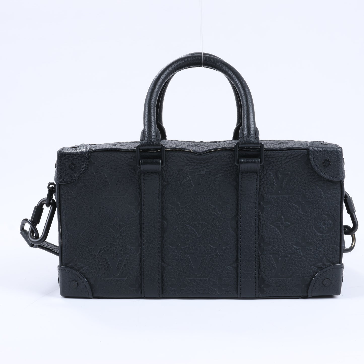 Louis Vuitton – Soft Trunk 2Way-Handtasche mit Monogrammprägung in Schwarz M57410