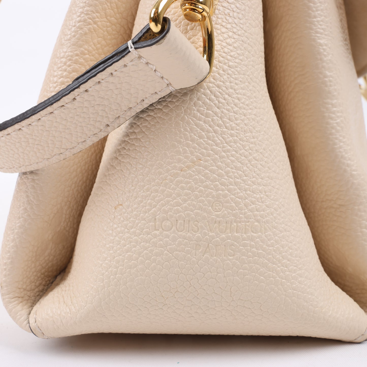 Louis Vuitton Monogram Empreinte Georges BB 2Way Handtasche in Beige M53943