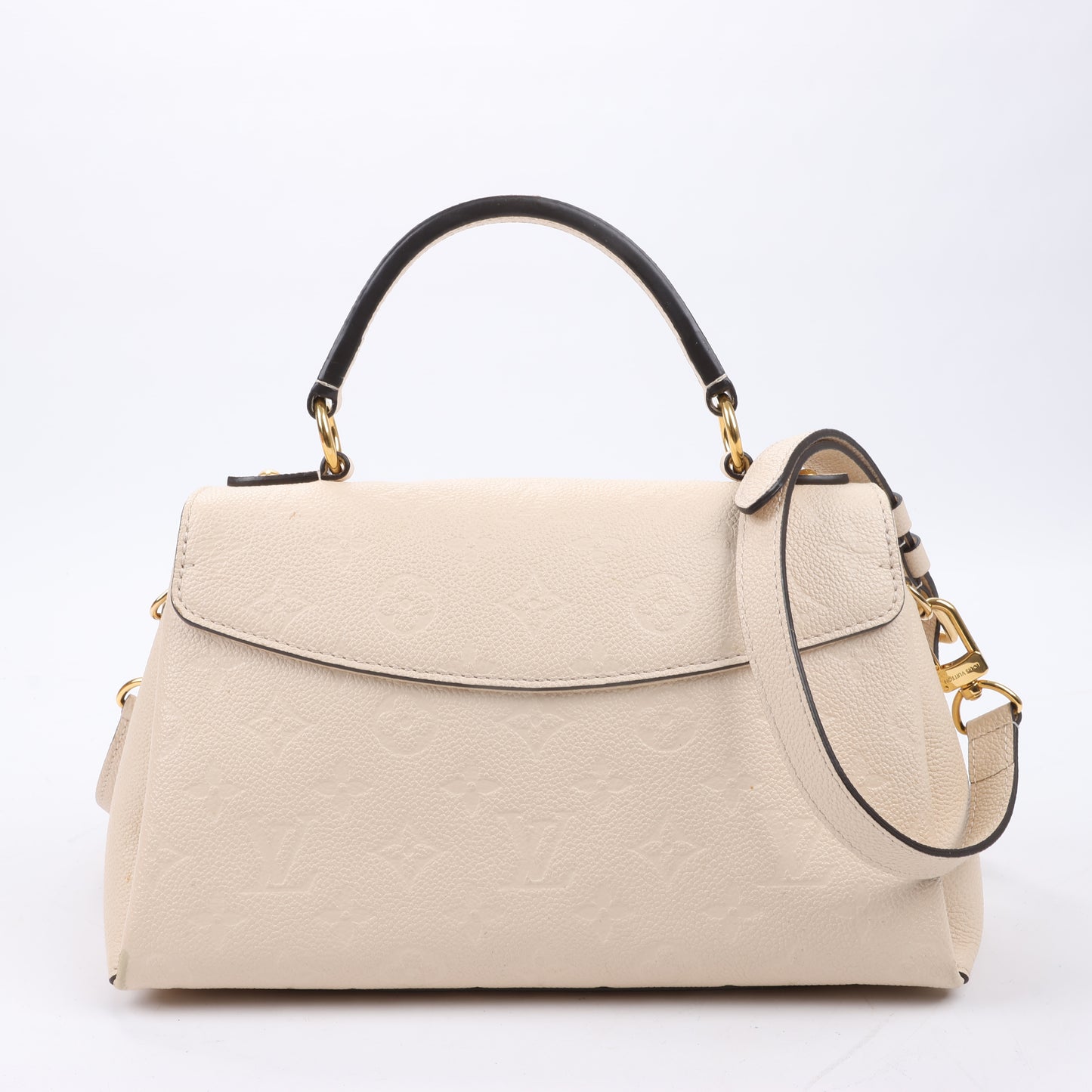Louis Vuitton Monogram Empreinte Georges BB 2Way Handtasche in Beige M53943