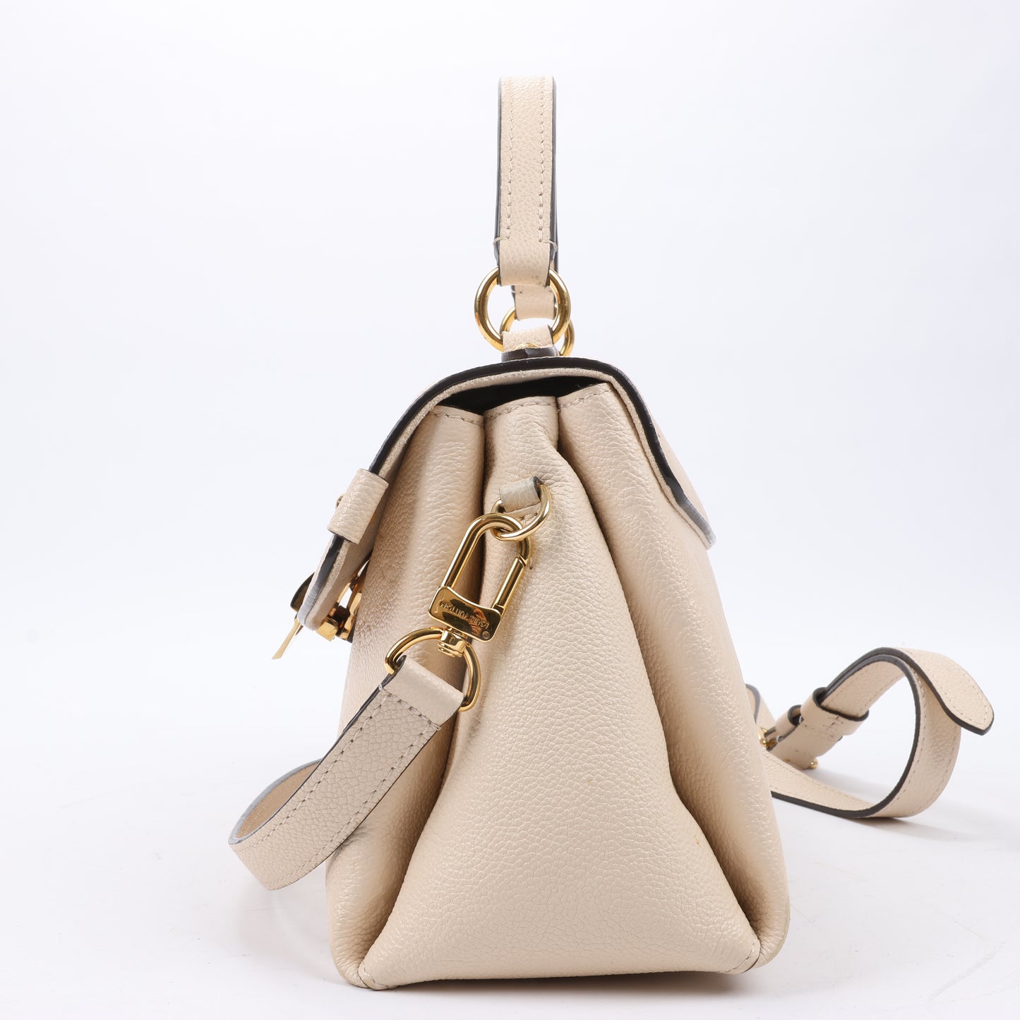 Louis Vuitton Monogram Empreinte Georges BB 2Way Handtasche in Beige M53943