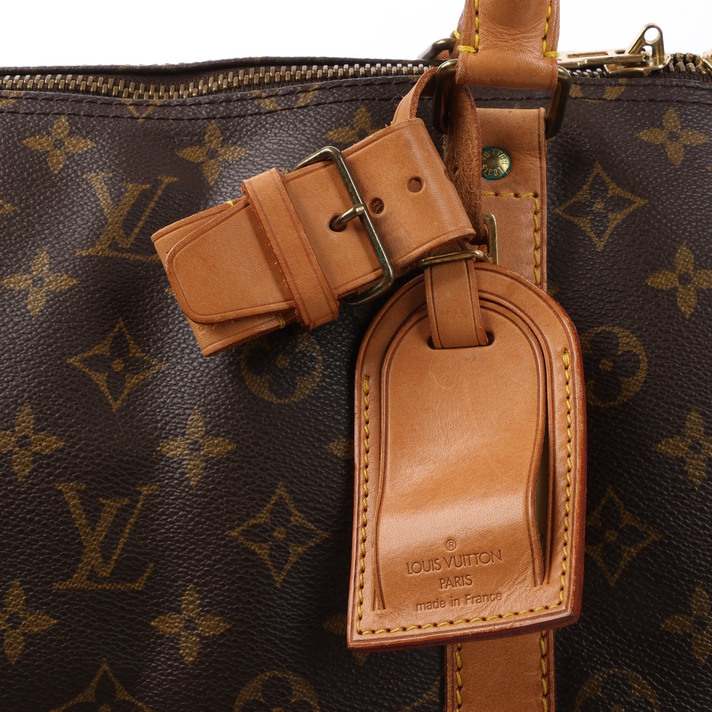 Louis Vuitton Monogram Canvas Keepall Bandoulière 55 Travel Bag M41414