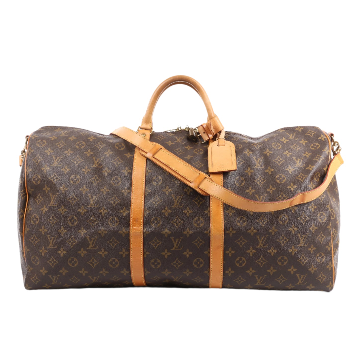 Louis Vuitton Monogram Canvas Keepall Bandoulière 60 Travel Bag M41412