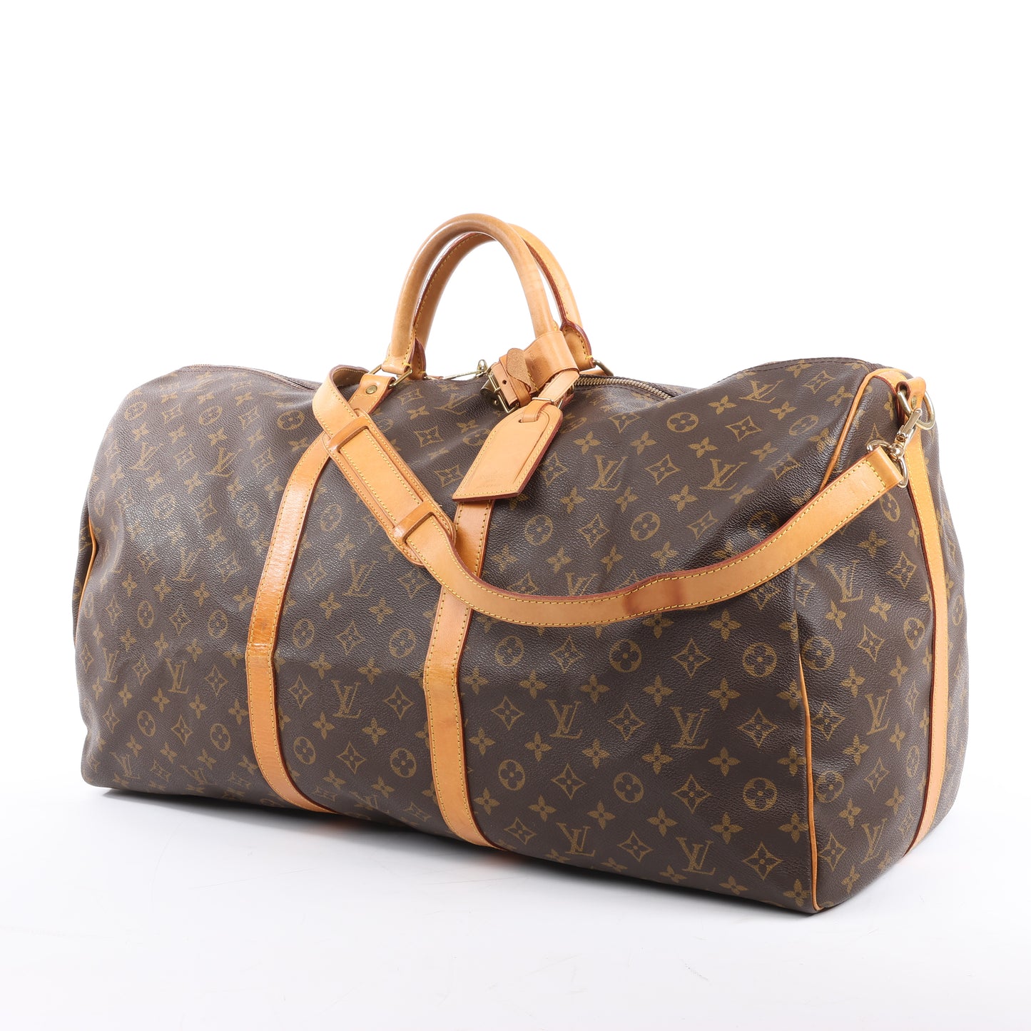 Louis Vuitton Monogram Canvas Keepall Bandoulière 60 Travel Bag M41412