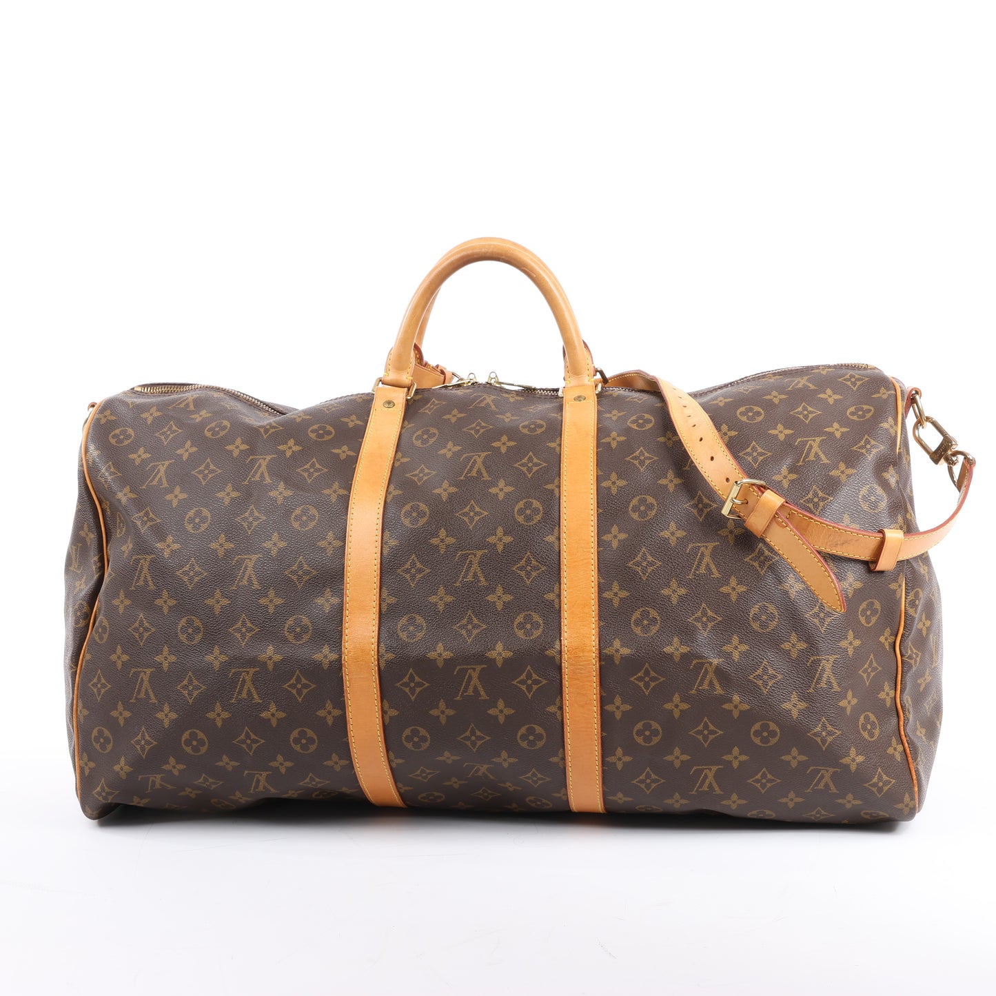 Louis Vuitton Monogram Canvas Keepall Bandoulière 60 Travel Bag M41412