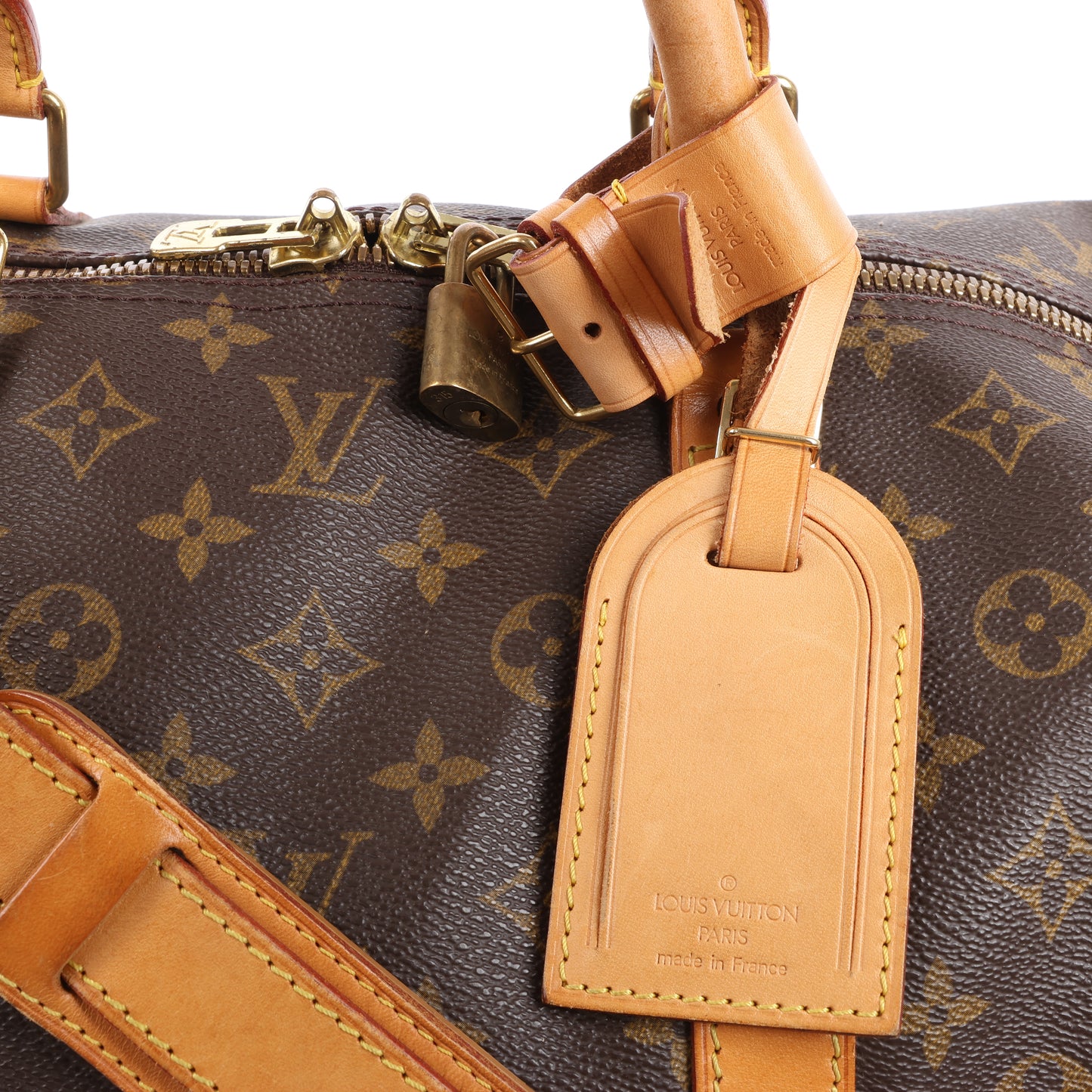 Louis Vuitton Monogram Canvas Keepall Bandoulière 60 Travel Bag M41412