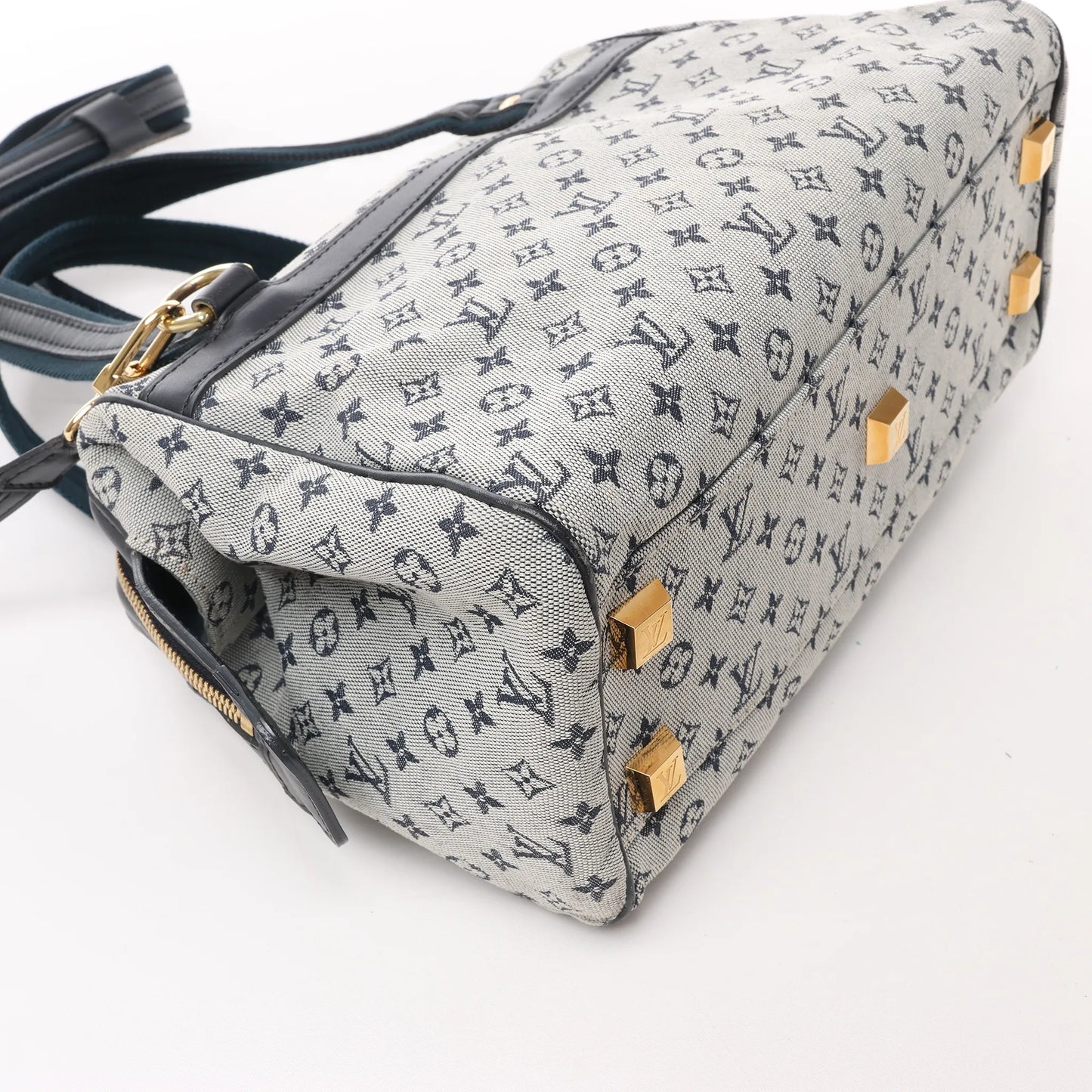 Louis Vuitton Monogram Mini Josephine PM Handtasche in Grau und Marineblau M92312