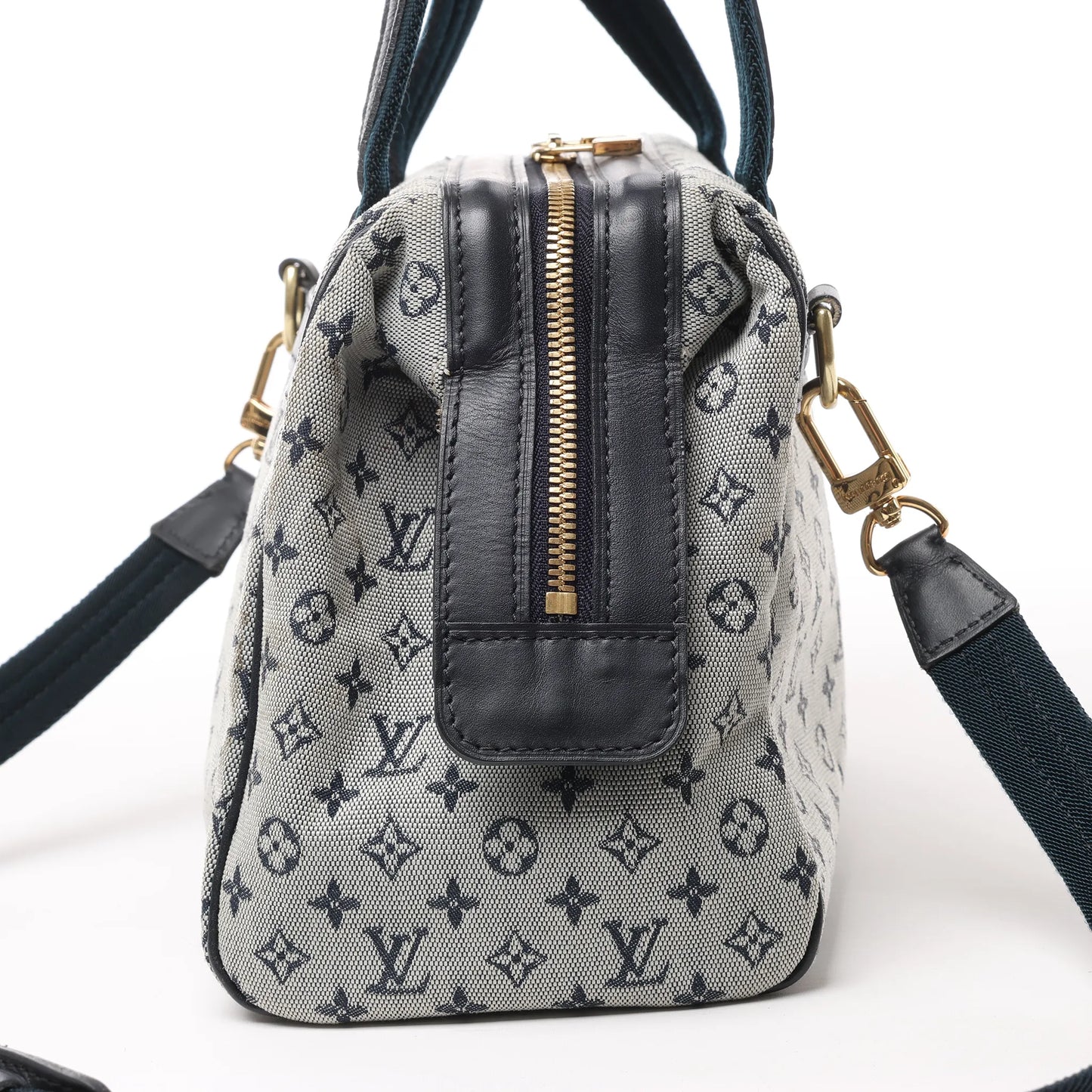 Louis Vuitton Monogram Mini Josephine PM Handtasche in Grau und Marineblau M92312