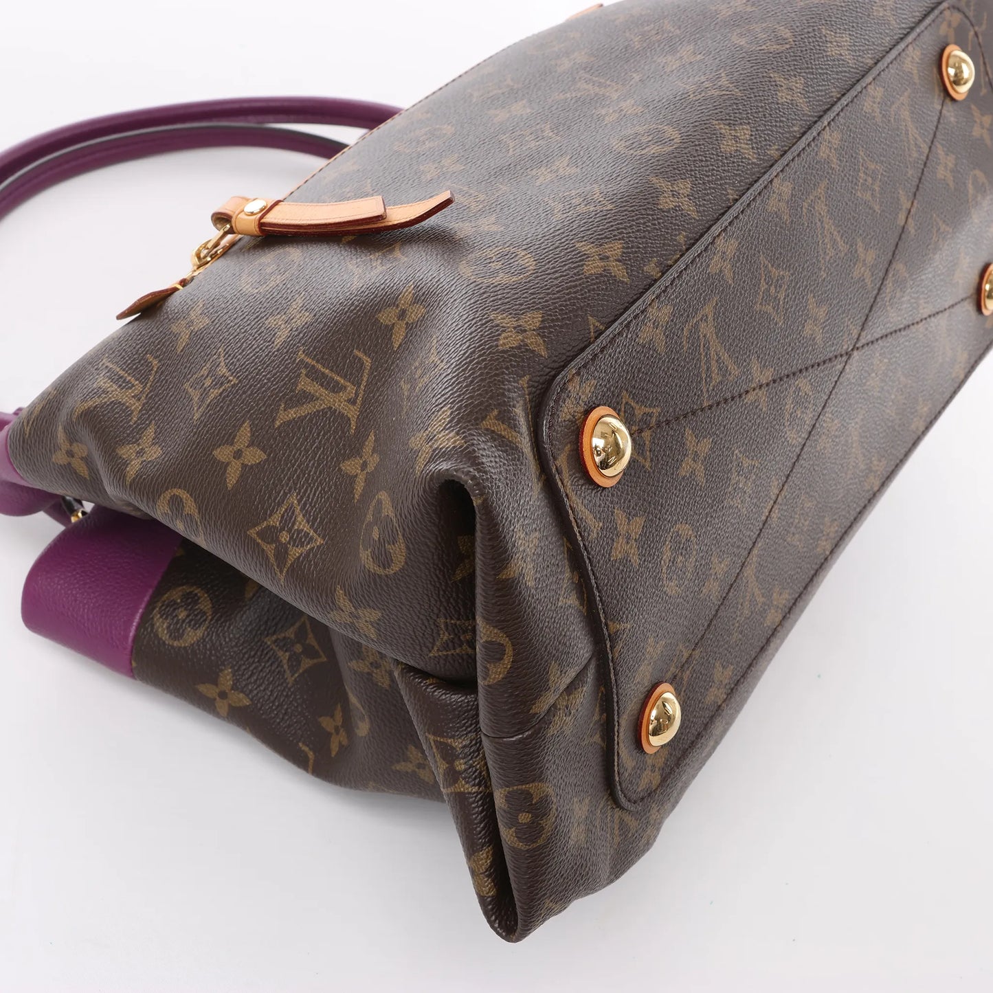 Sac bandoulière Louis Vuitton Monogram Olympe en violet et marron M41057