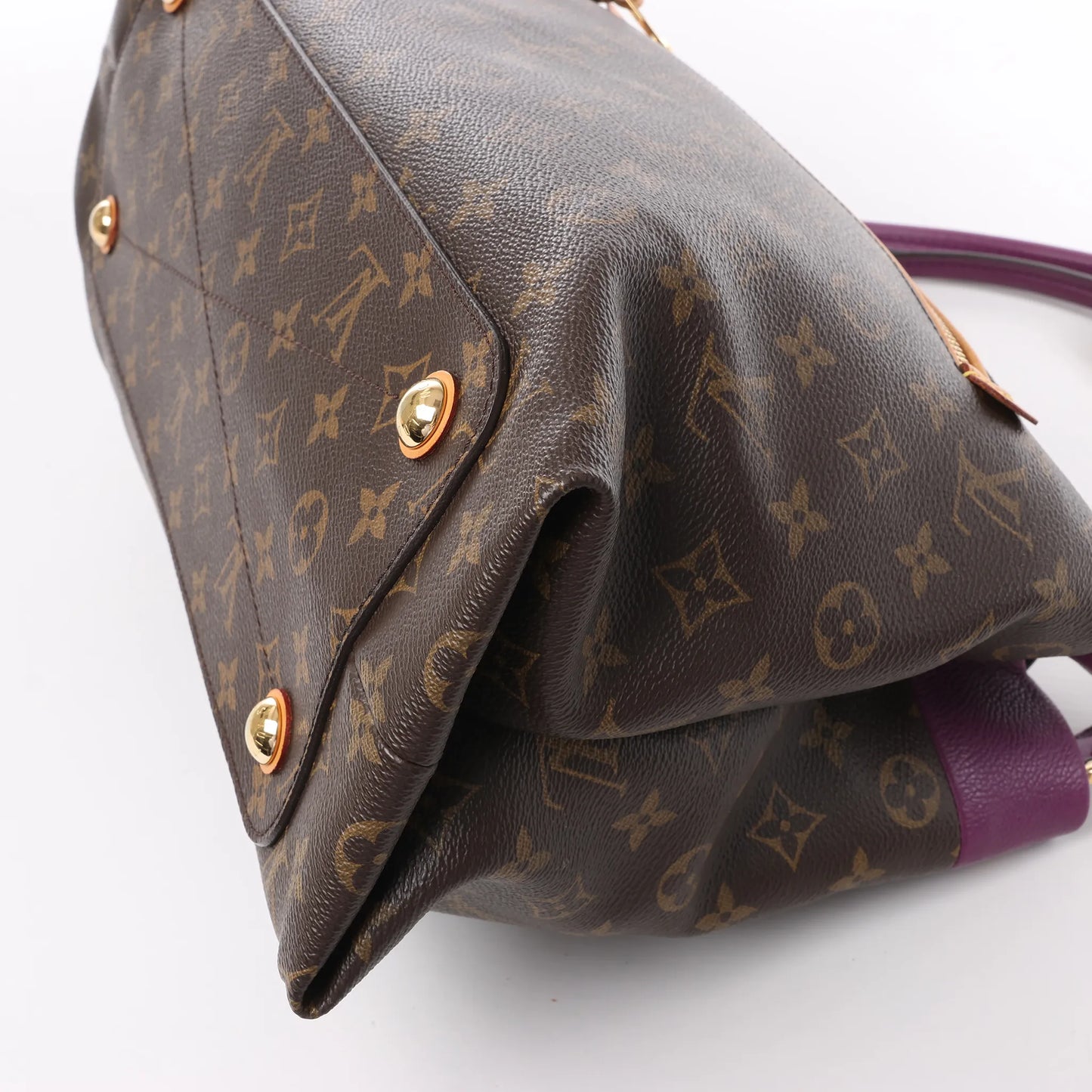 Sac bandoulière Louis Vuitton Monogram Olympe en violet et marron M41057