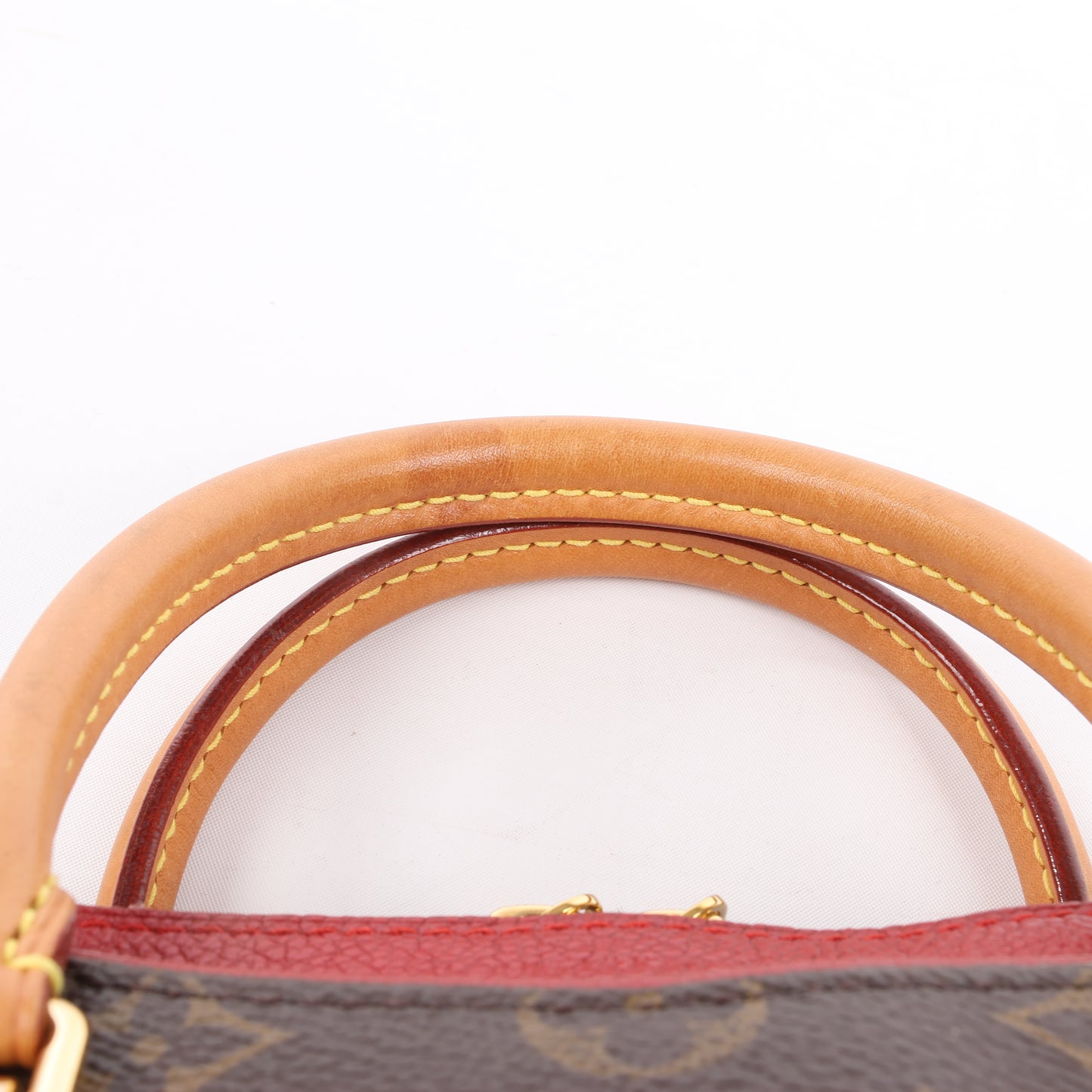 Louis Vuitton Monogram Pallas BB 2Way Handtasche in Rot M50068