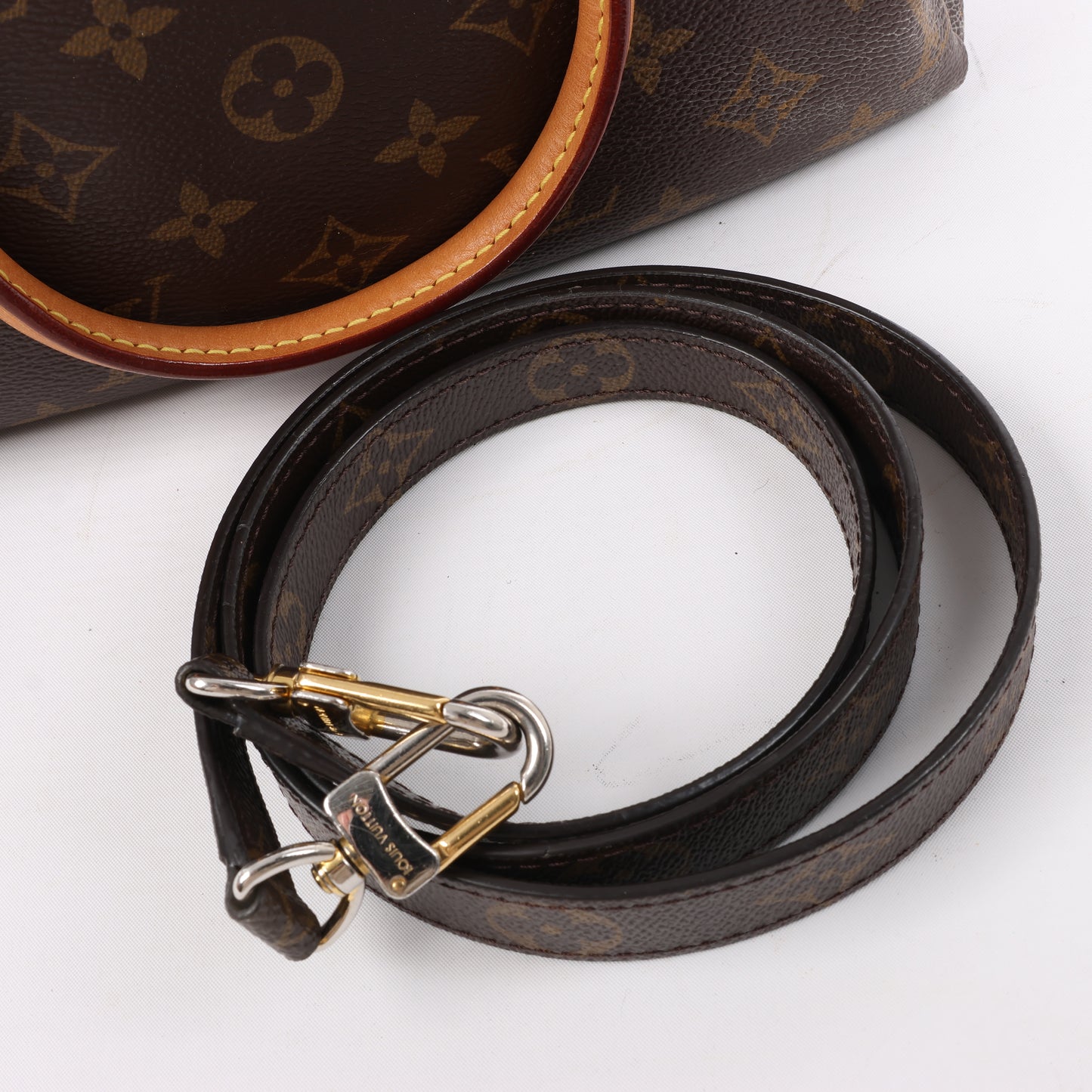 Louis Vuitton Monogram Pallas BB 2Way Handtasche in Rot M50068