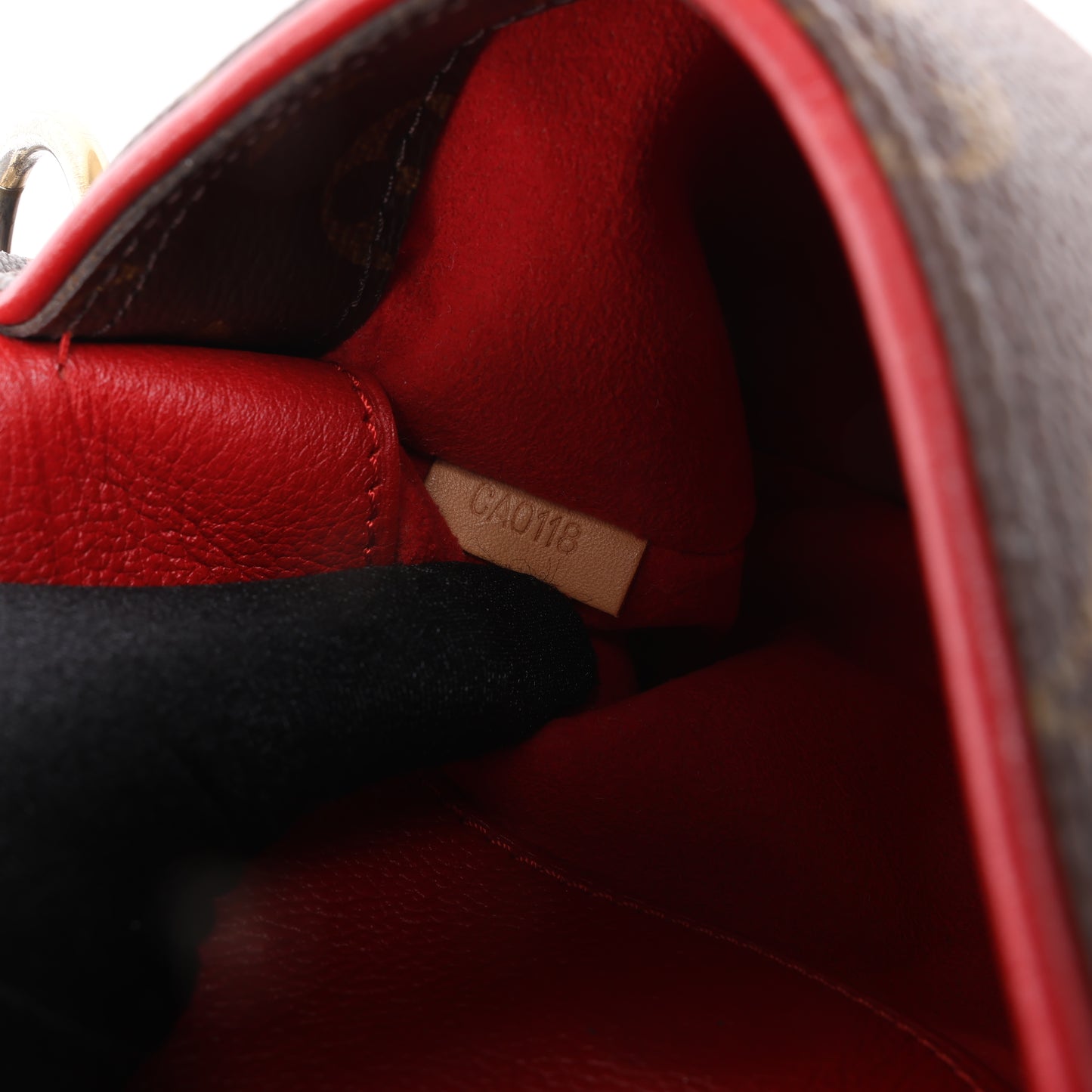 Louis Vuitton Monogram Pallas BB 2Way Handtasche in Rot M50068