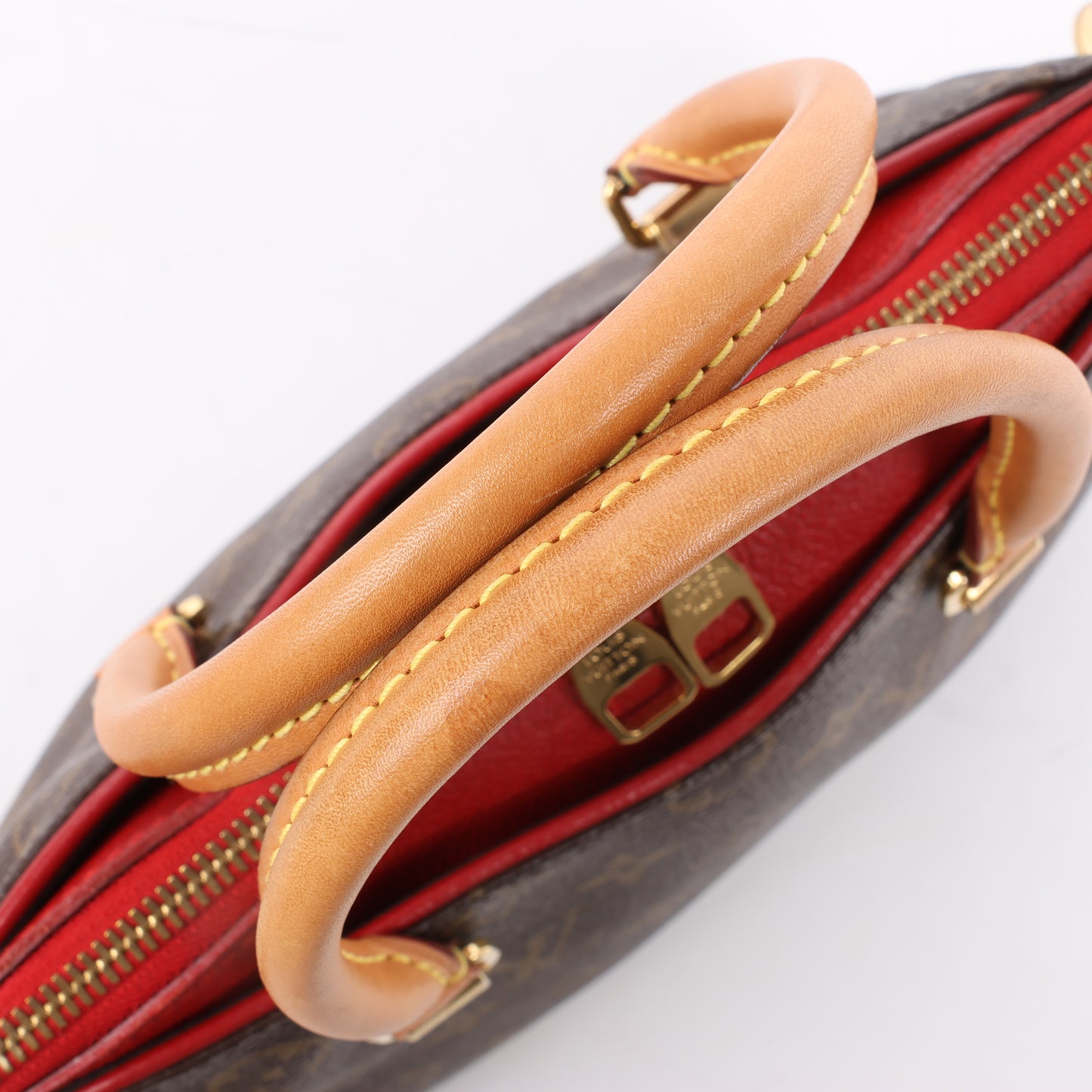 Louis Vuitton Monogram Pallas BB 2Way Handtasche in Rot M50068