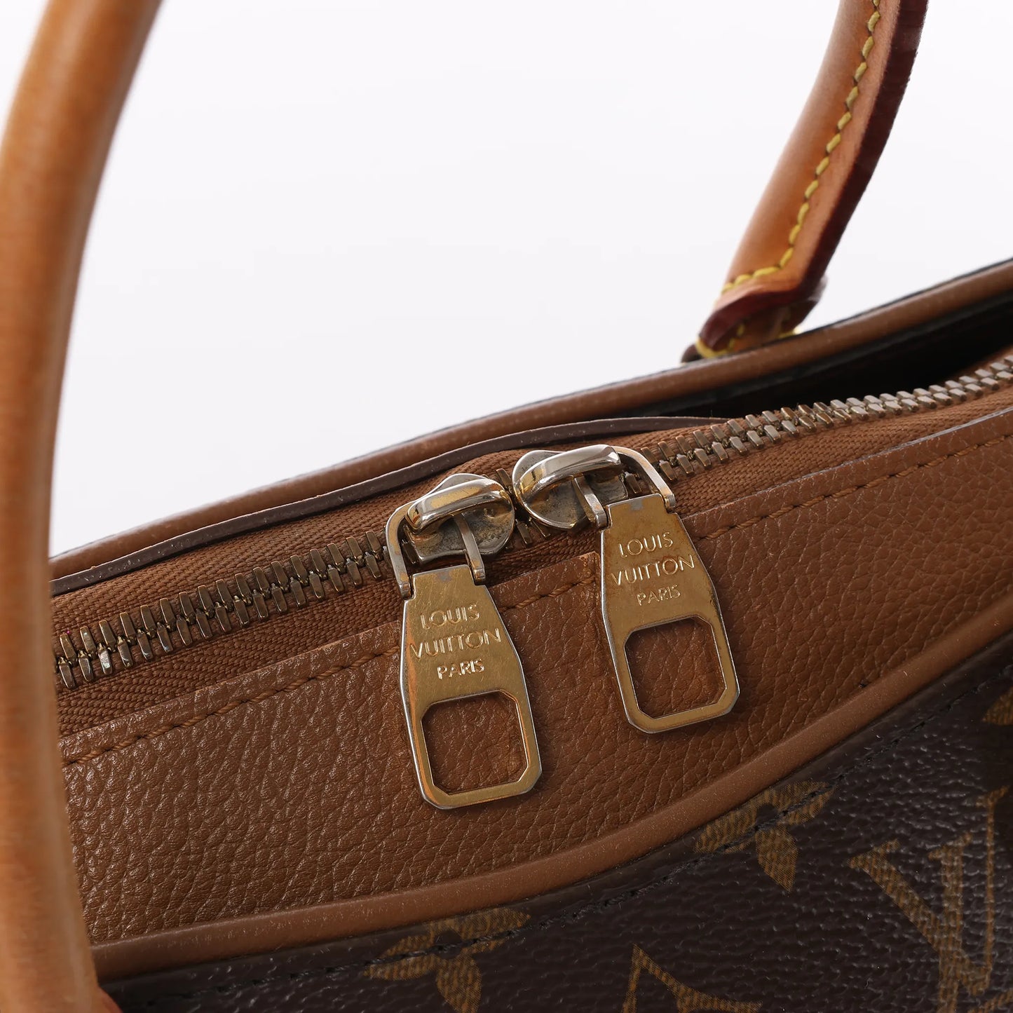 Louis Vuitton Monogram Pallas MM 2Way Handtasche in Braun M40907