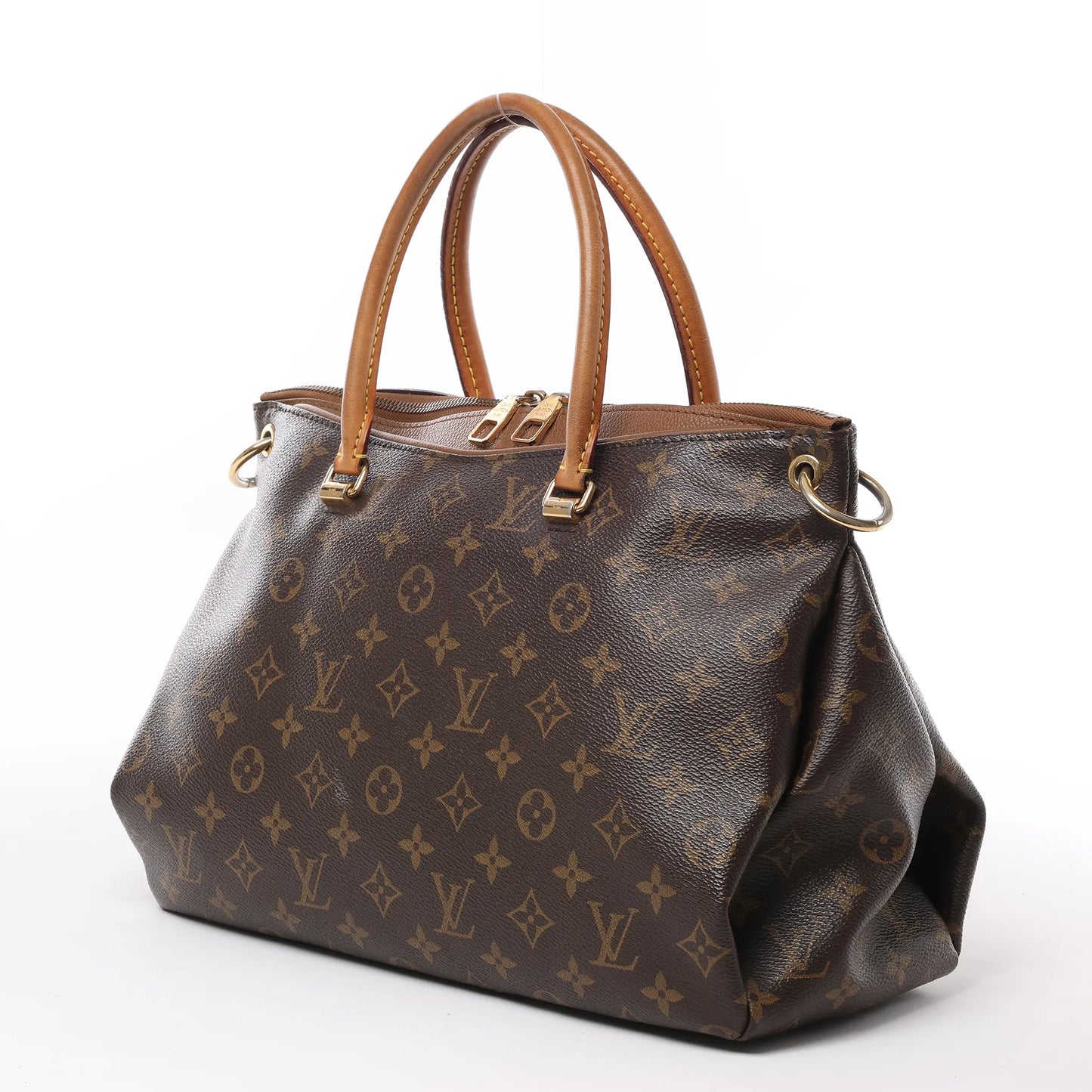 Louis Vuitton Monogram Pallas MM 2Way Handtasche in Braun M40907