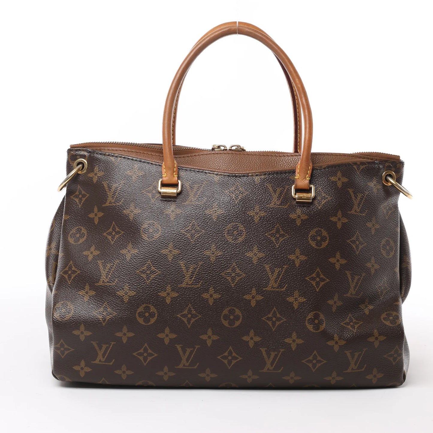 Louis Vuitton Monogram Pallas MM 2Way Handtasche in Braun M40907