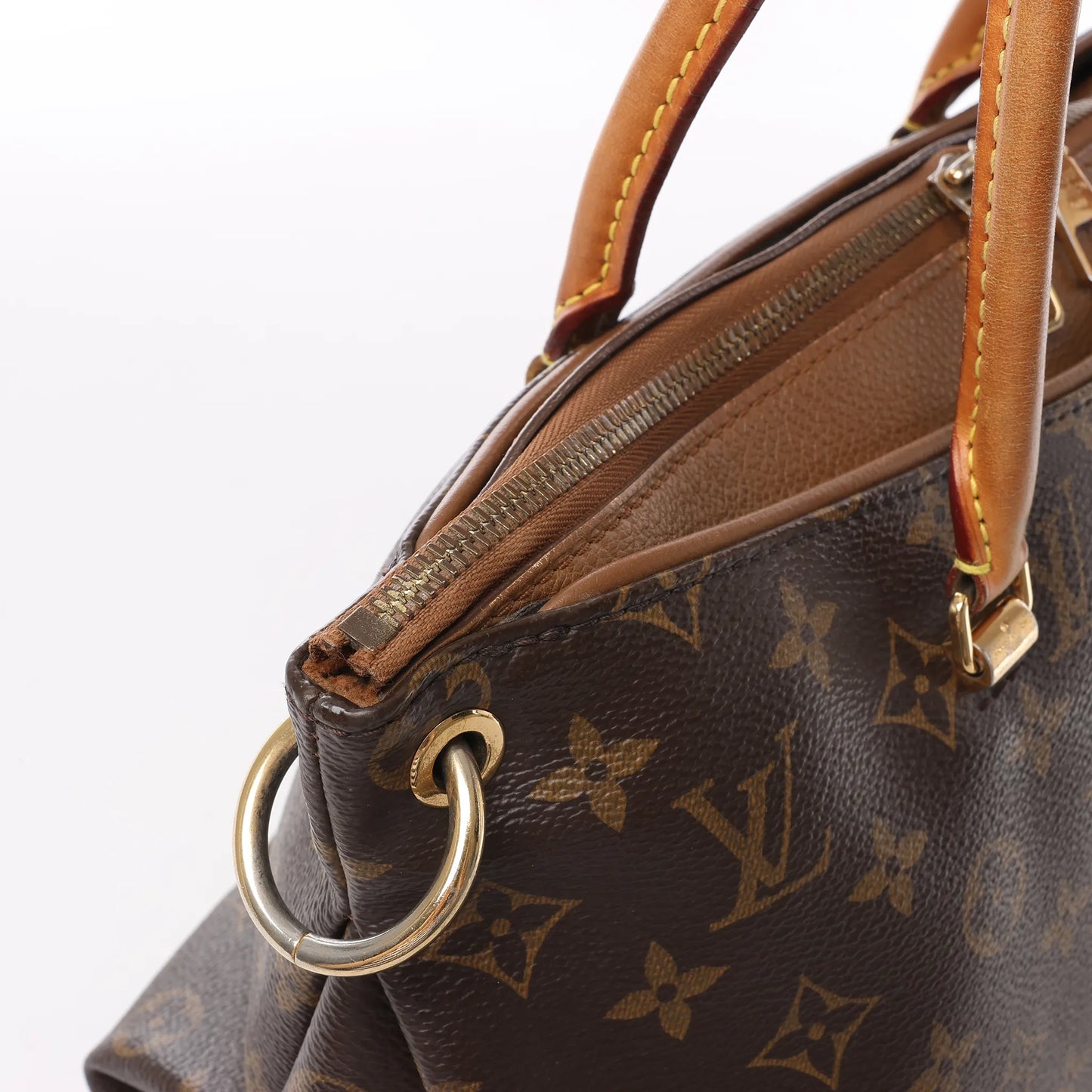 Louis Vuitton Monogram Pallas MM 2Way Handtasche in Braun M40907