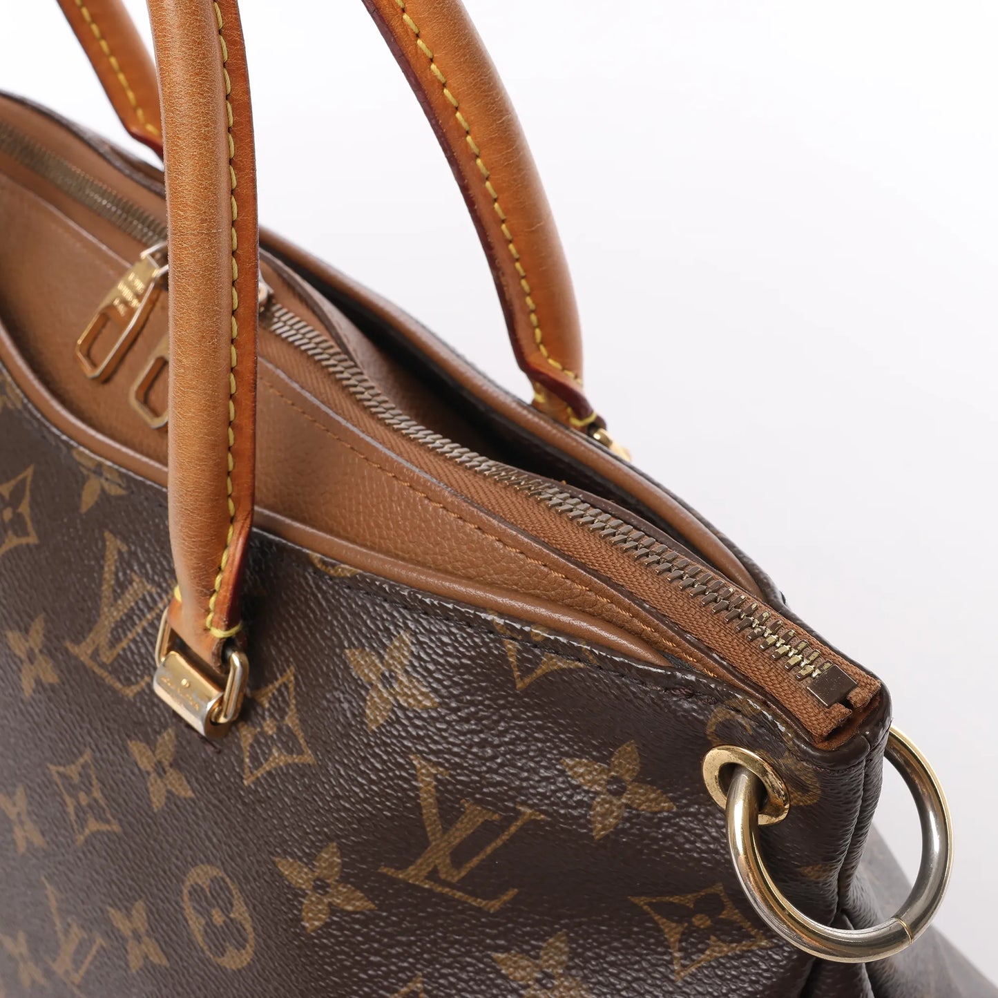 Louis Vuitton Monogram Pallas MM 2Way Handtasche in Braun M40907