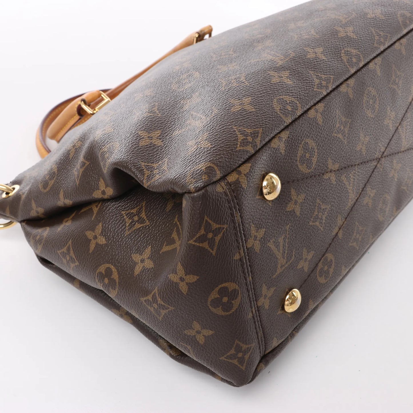Louis Vuitton Monogram Pallas MM 2Way Handtasche in Lila x Braun M41059