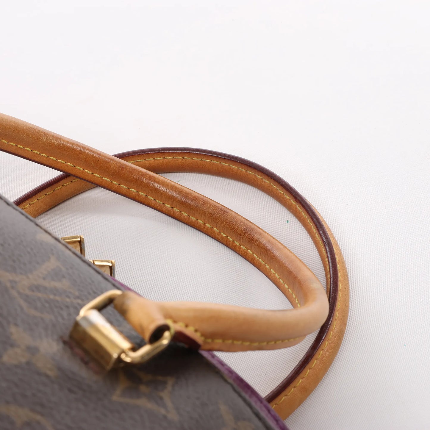 Louis Vuitton Monogram Pallas MM 2Way Handtasche in Lila x Braun M41059