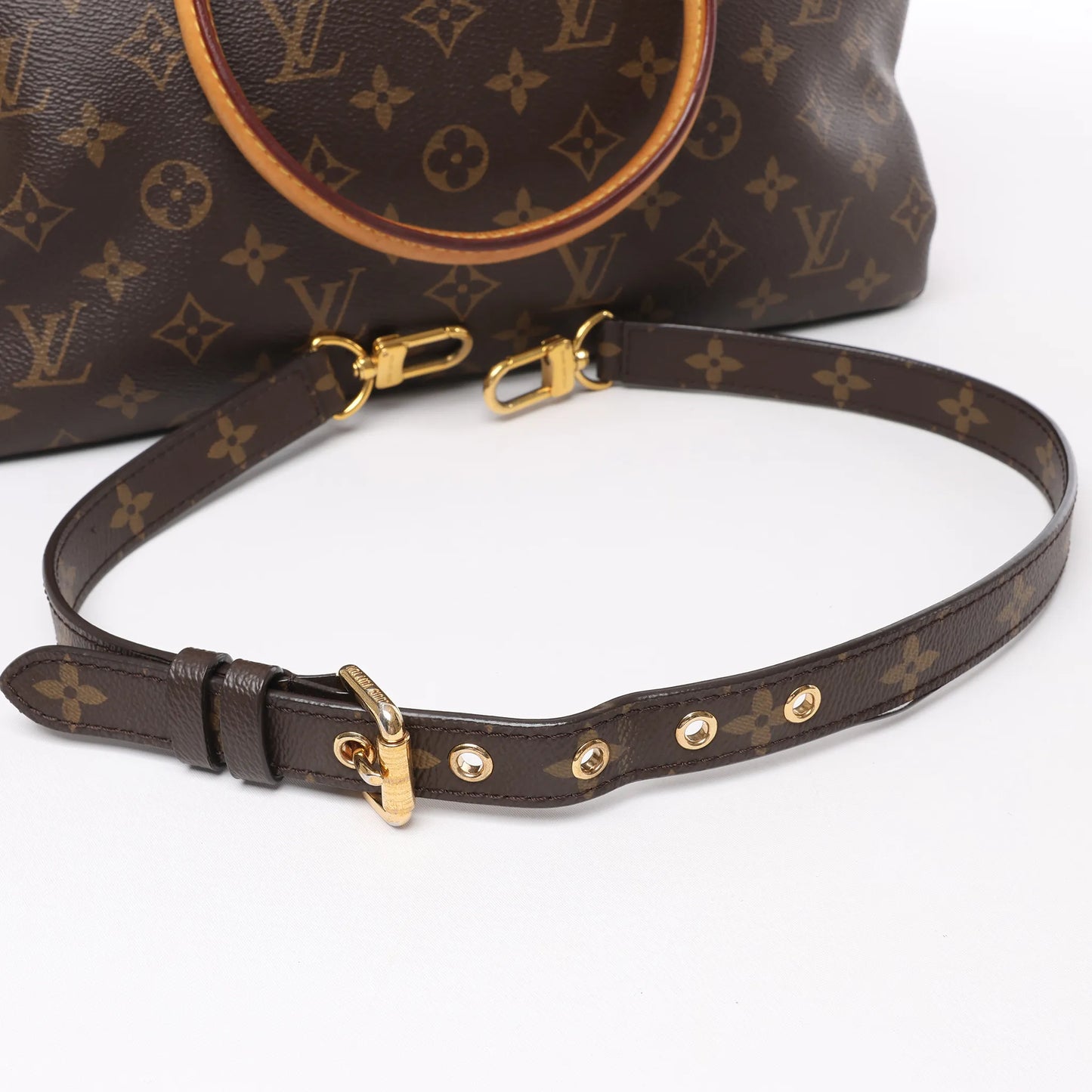 Louis Vuitton Monogram Pallas MM 2Way Handtasche in Lila x Braun M41059