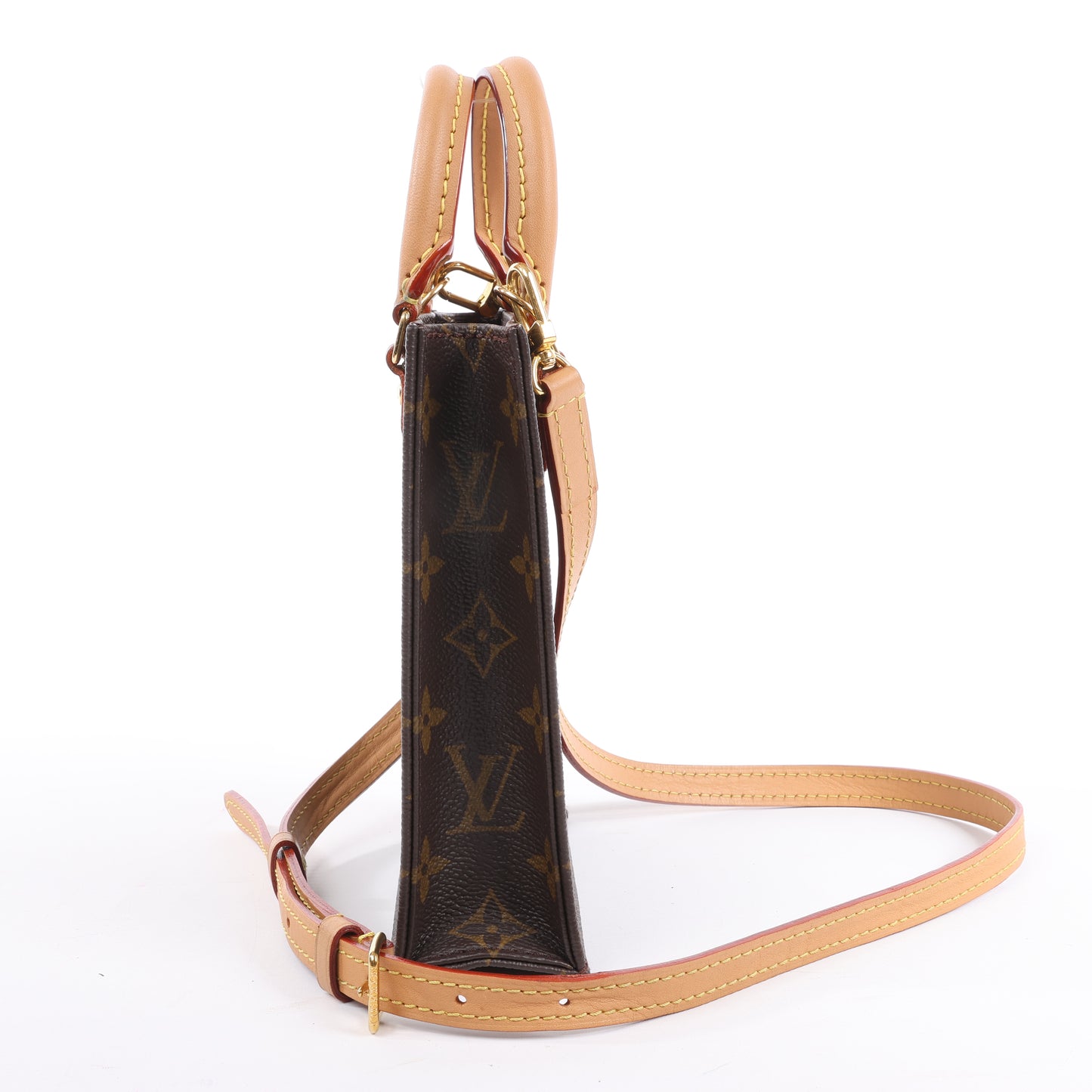 Louis Vuitton Monogram Petit Sac Plat 2Way Handtasche M69442