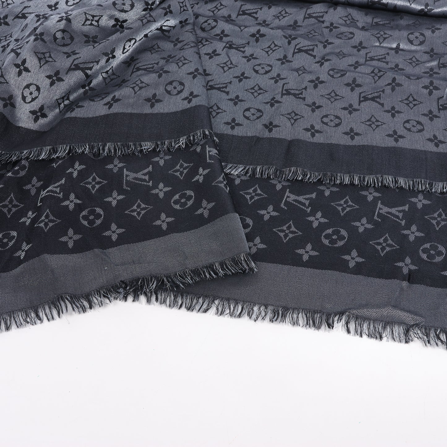 Louis Vuitton Monogram Shine Seidenschal in Schwarz M75123 MR0261