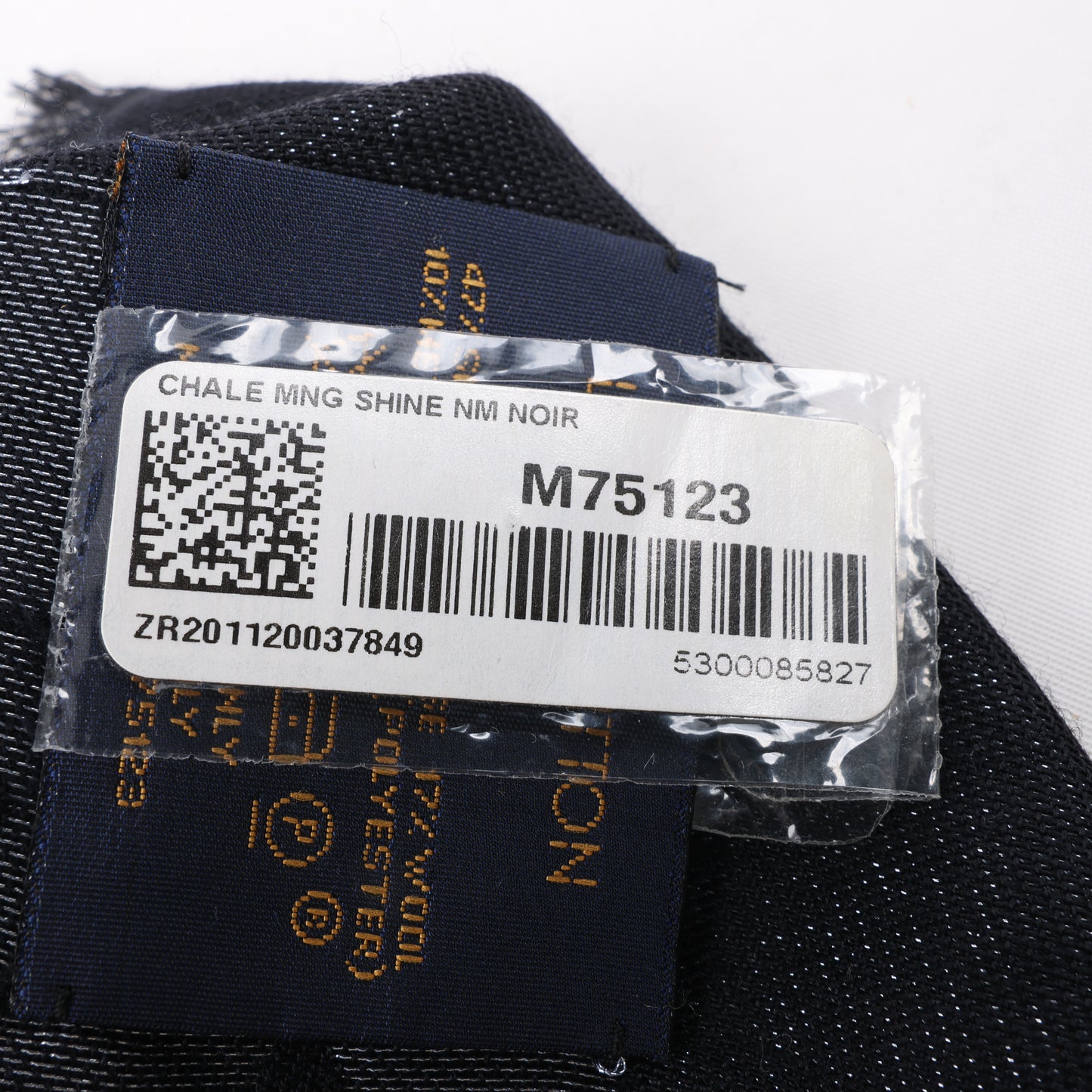 Louis Vuitton Monogram Shine Seidenschal in Schwarz M75123 MR0261