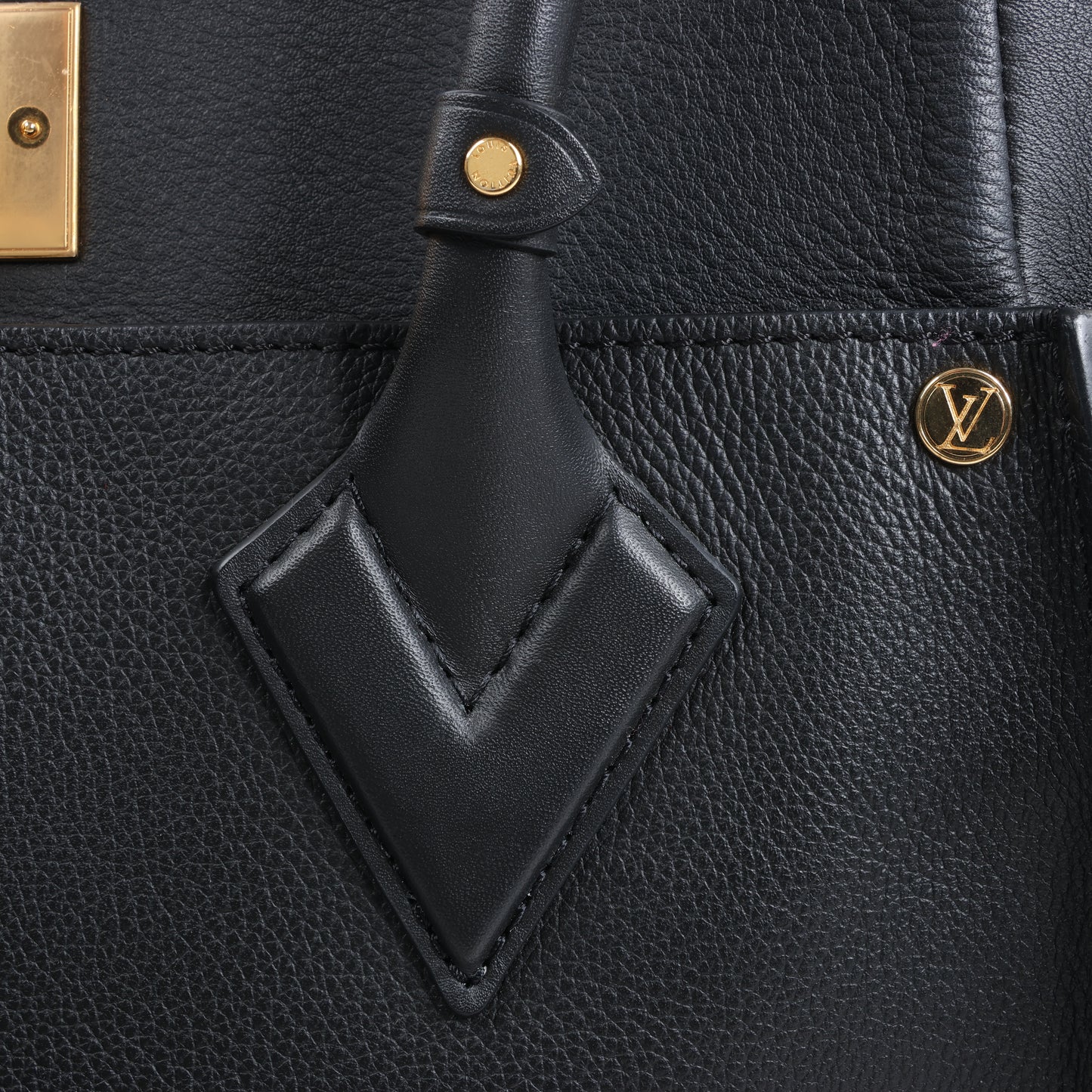 Louis Vuitton Monogram Tuffetage On My Side Handbag in Black M53826