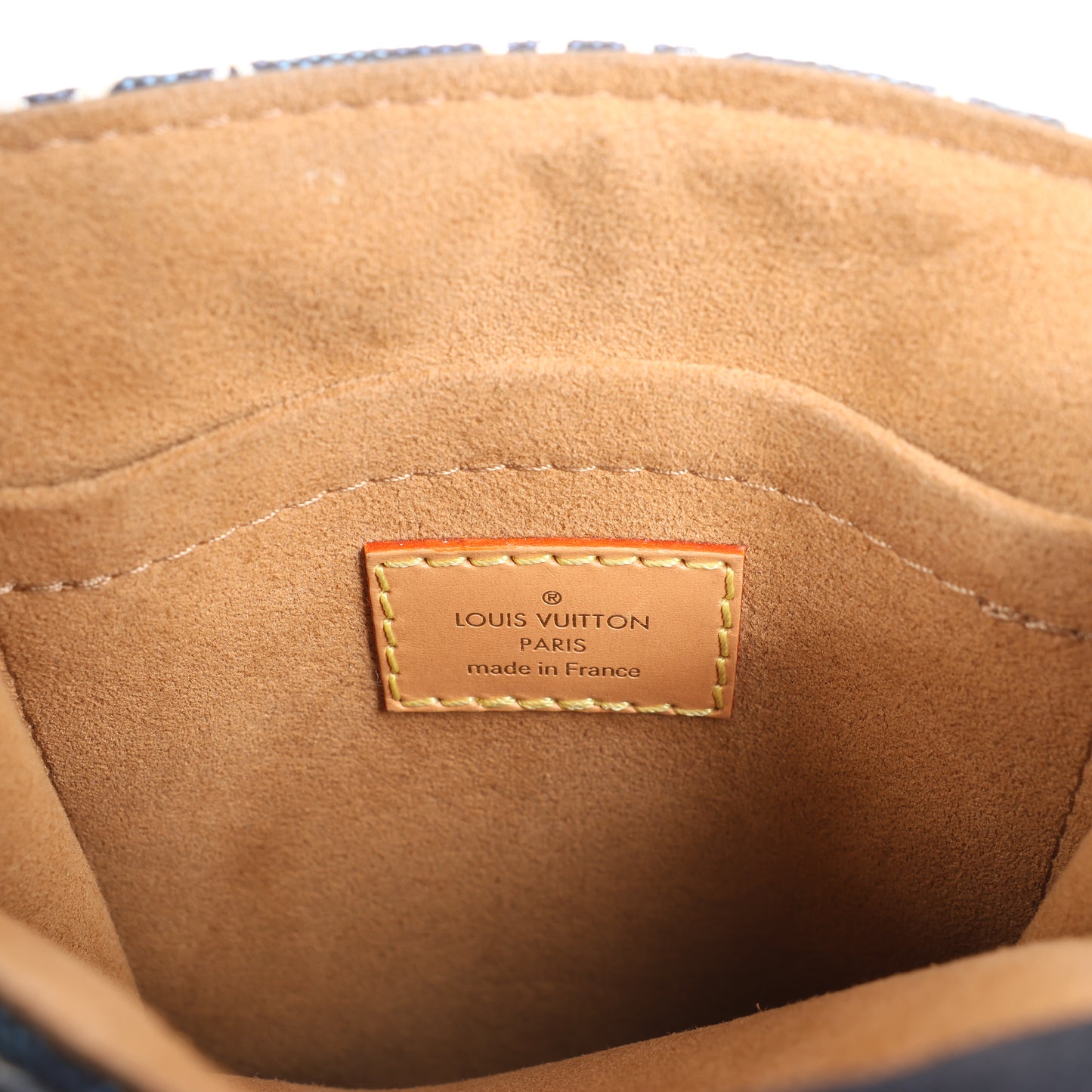 Sac à main Louis Vuitton Since1854 Petit Sac Plat 2 voies Bleu x Beige M80288