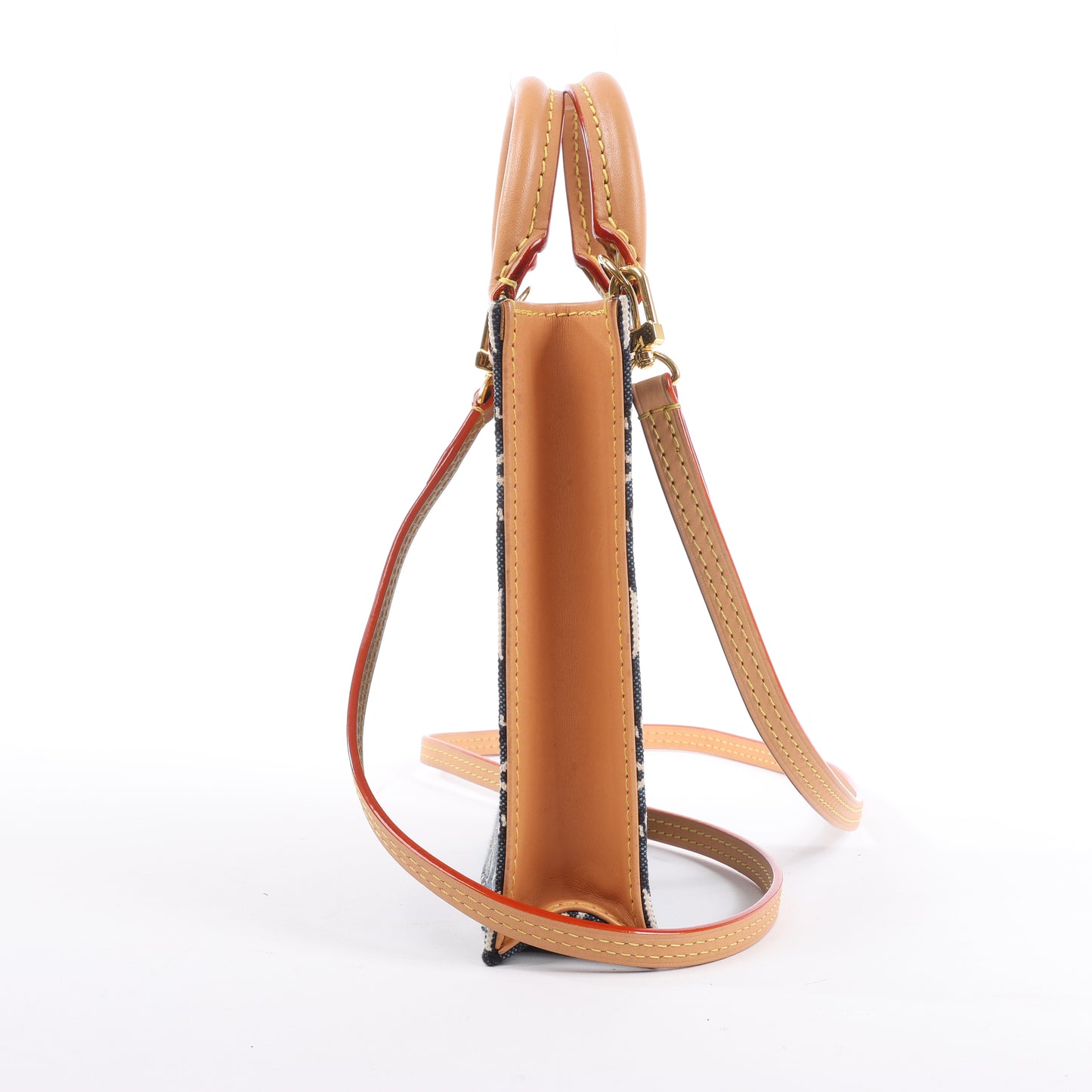 Sac à main Louis Vuitton Since1854 Petit Sac Plat 2 voies Bleu x Beige M80288