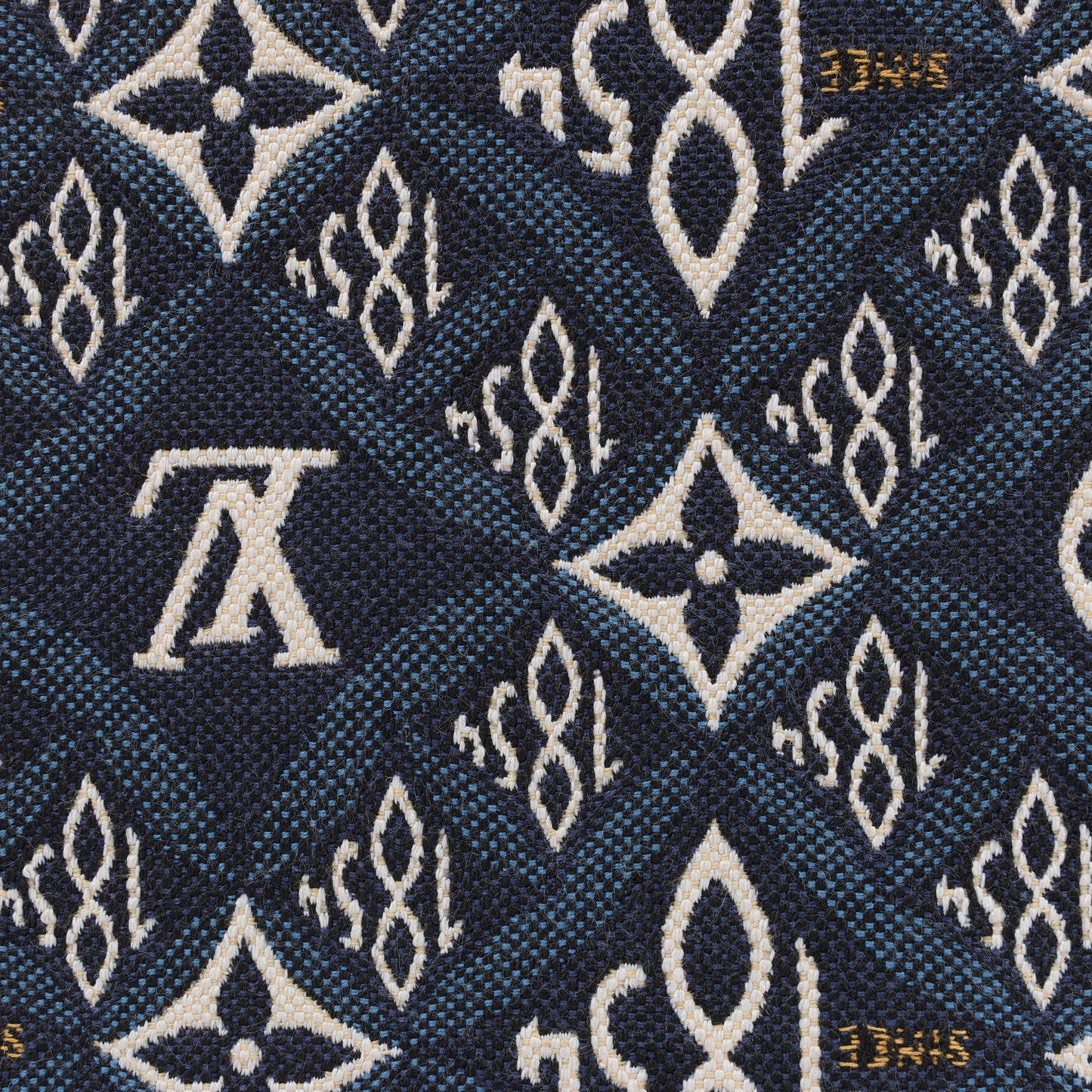 Sac à main Louis Vuitton Since1854 Petit Sac Plat 2 voies Bleu x Beige M80288