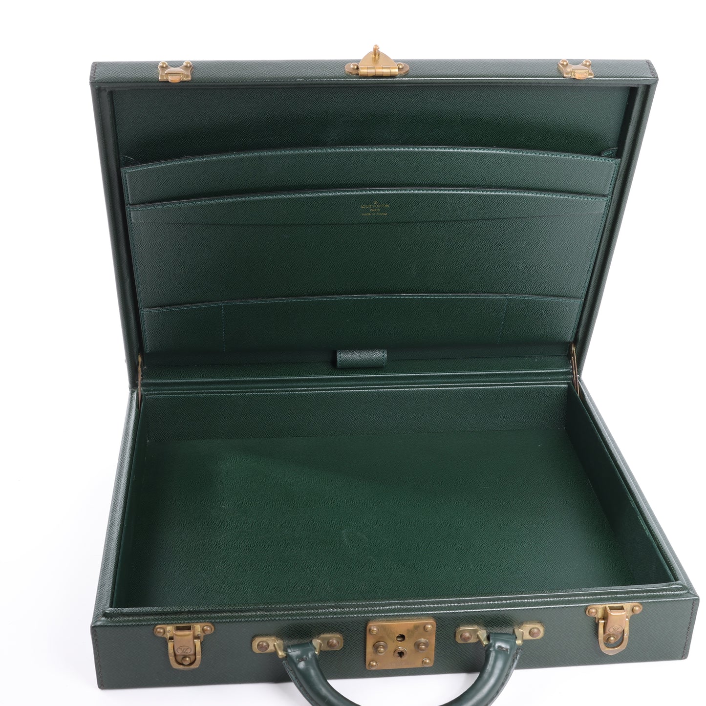 Louis Vuitton Taiga Diplomat Reisetasche in Grün M30014