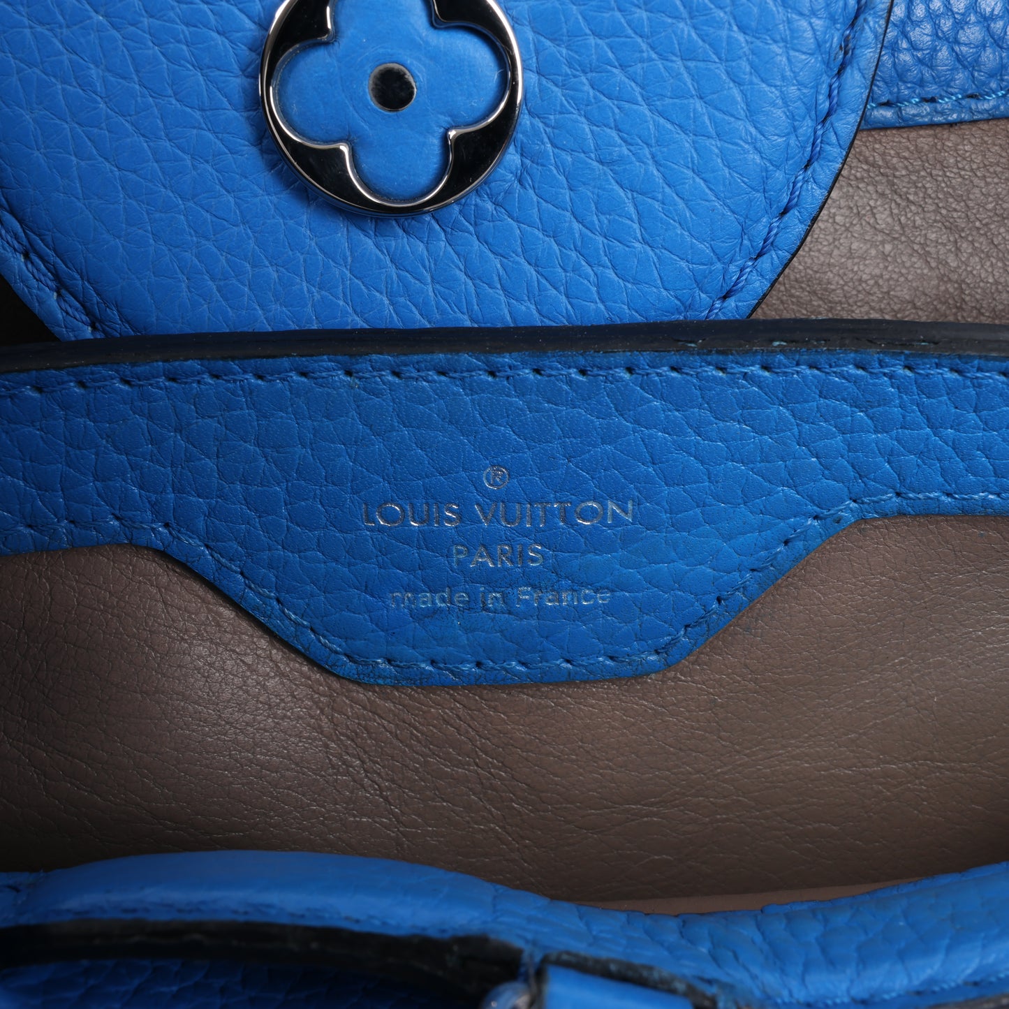 Louis Vuitton Taurillon Capucines BB Sac à main en Bleu
