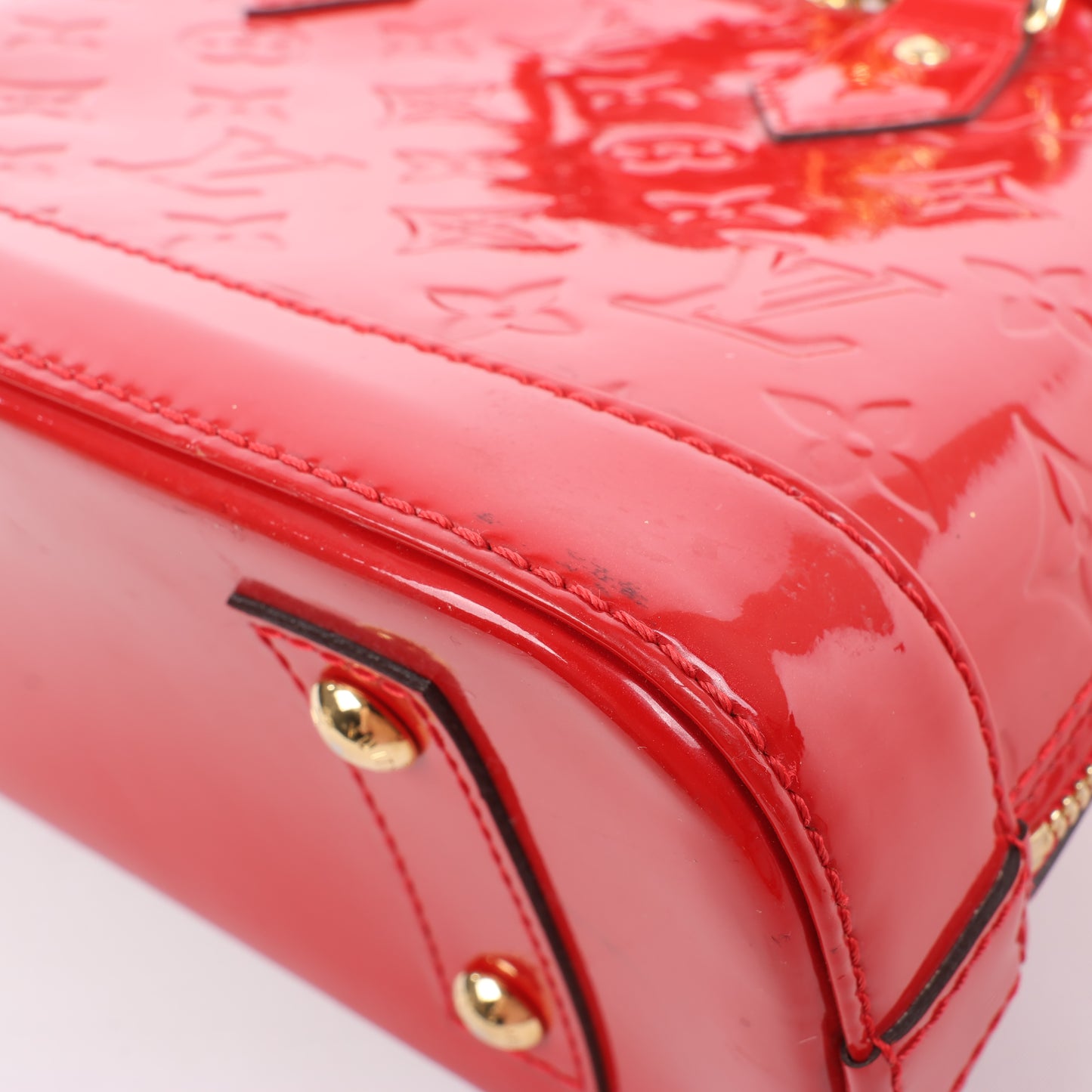 Louis Vuitton Monogram Vernis Alma BB Handtasche in Rot M90174