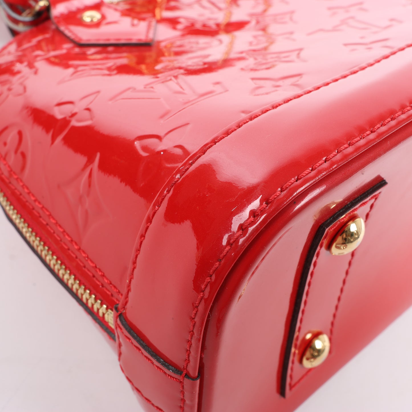 Louis Vuitton Monogram Vernis Alma BB Handtasche in Rot M90174