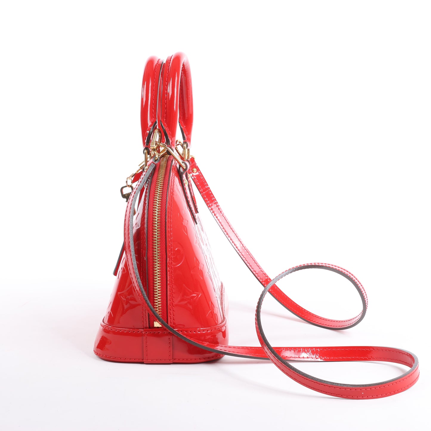 Louis Vuitton Monogram Vernis Alma BB Handtasche in Rot M90174