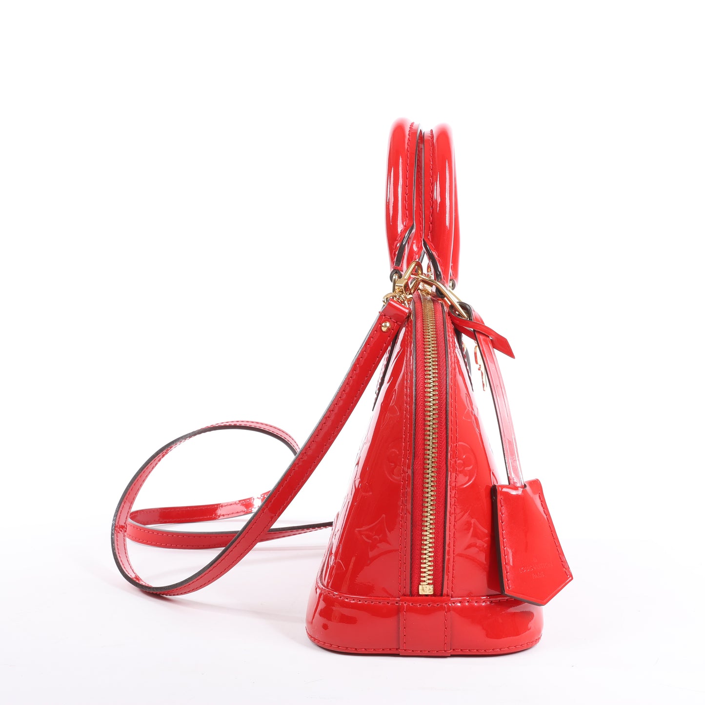 Louis Vuitton Monogram Vernis Alma BB Handtasche in Rot M90174
