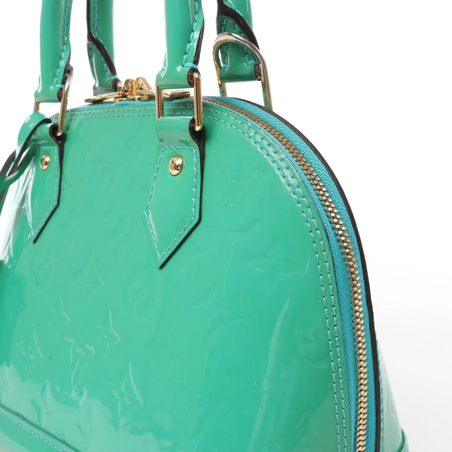 Louis Vuitton Monogram Vernis Alma BB Handtasche in Grün M90302