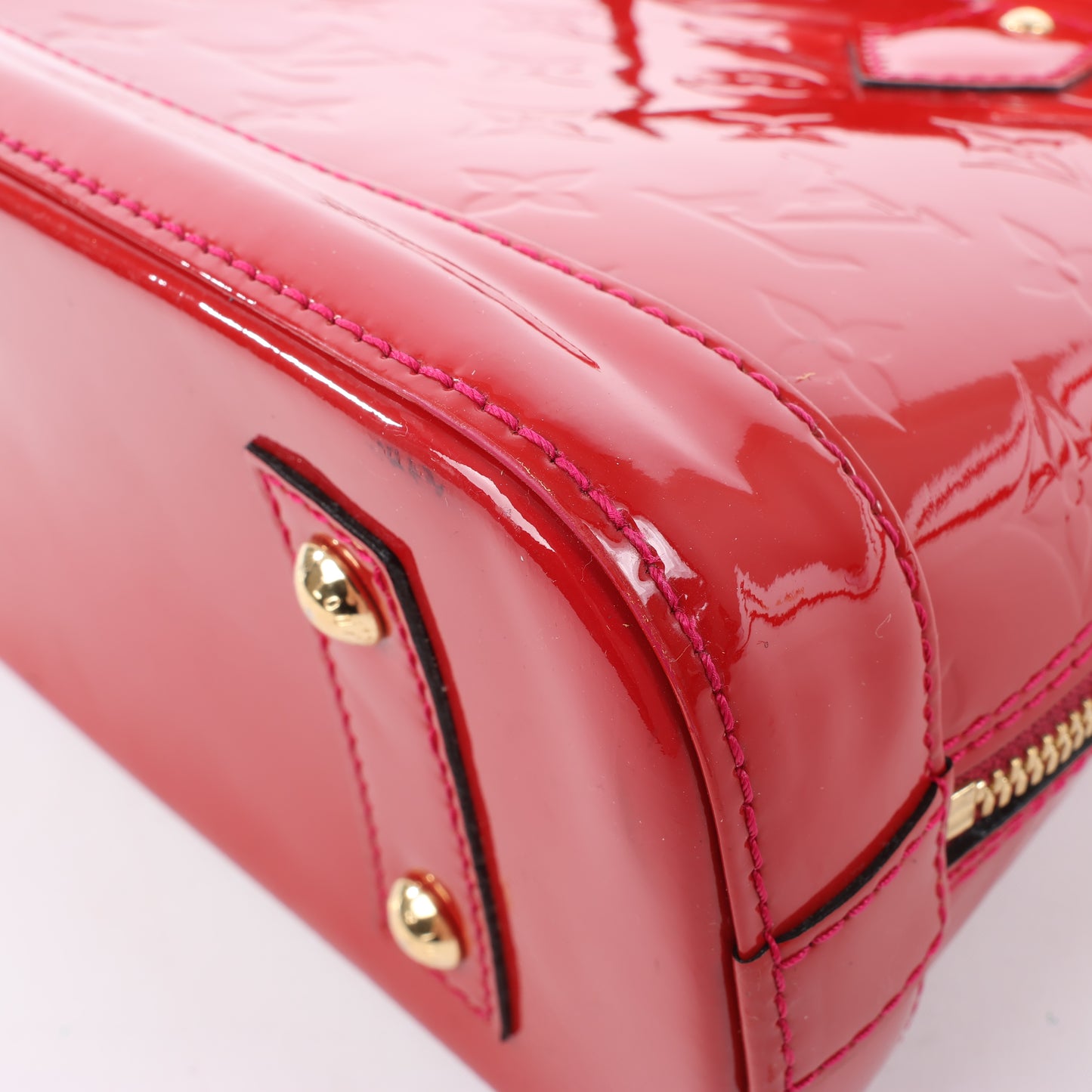 Louis Vuitton Monogram Vernis Alma BB Handtasche in Rot M91606