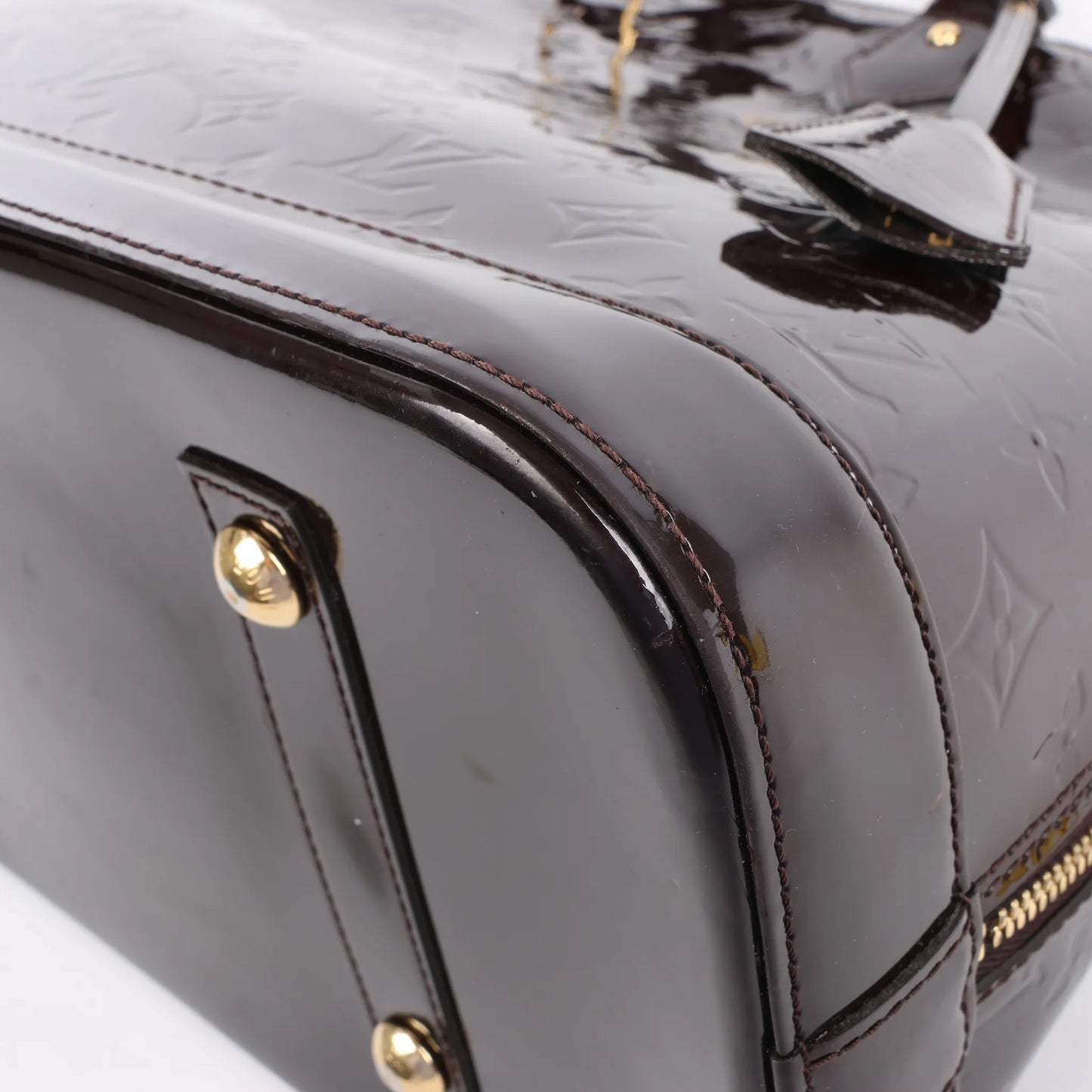 Louis Vuitton Vernis Alma GM Handtasche in Amarante M91687