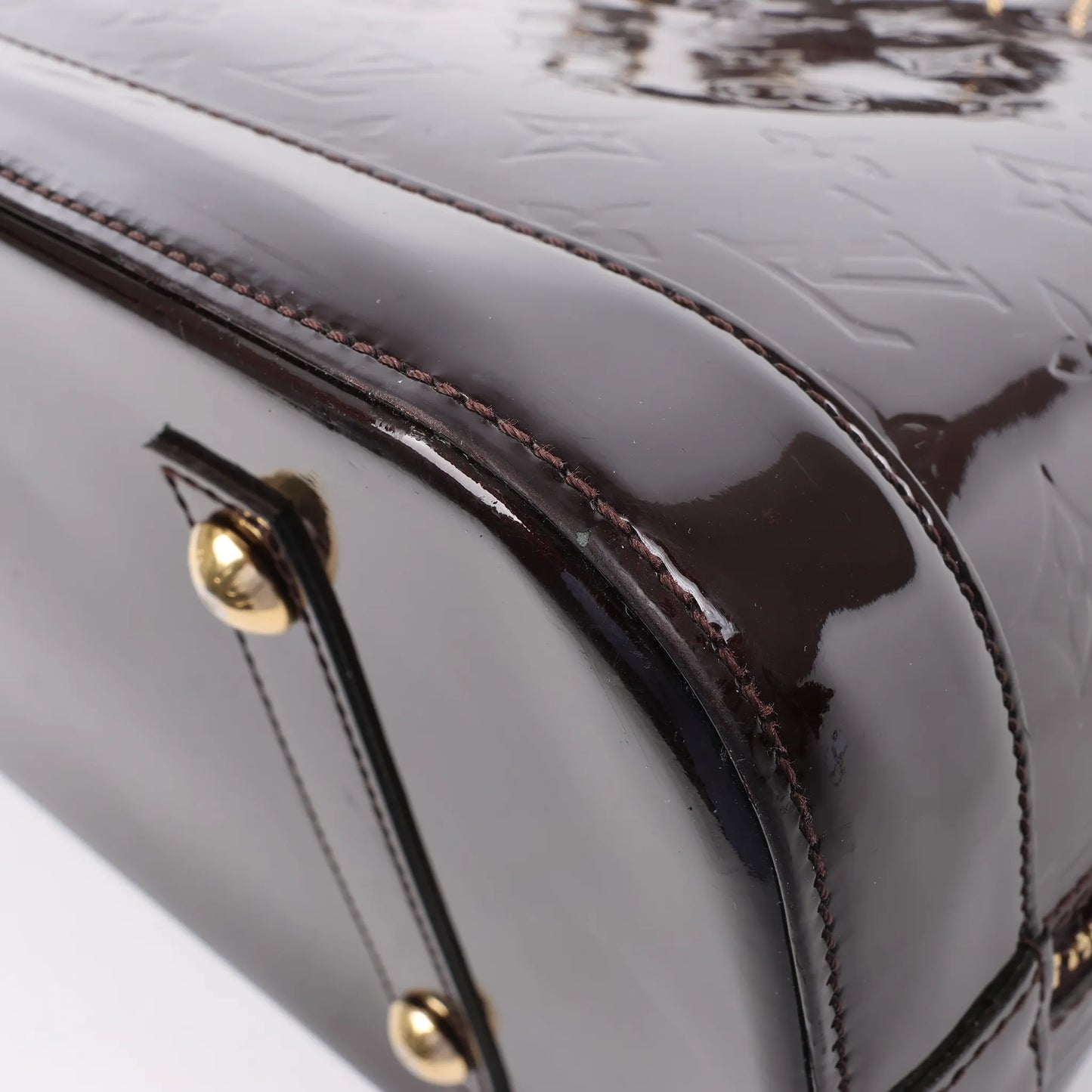 Louis Vuitton Vernis Alma GM Handtasche in Amarante M91687