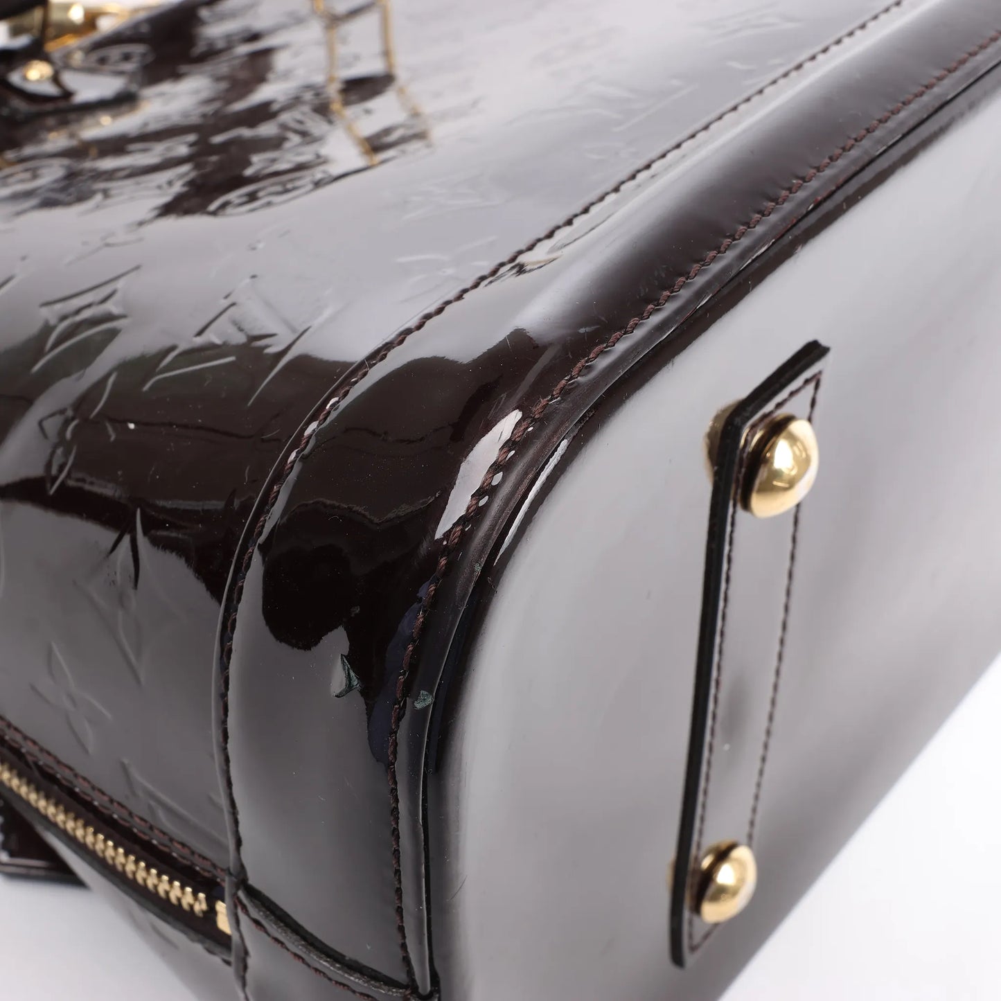 Louis Vuitton Vernis Alma GM Handtasche in Amarante M91687